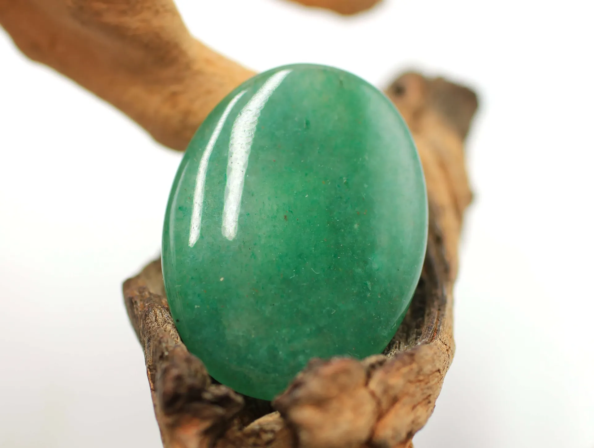 Galet "Anti-stress" en Aventurine verte