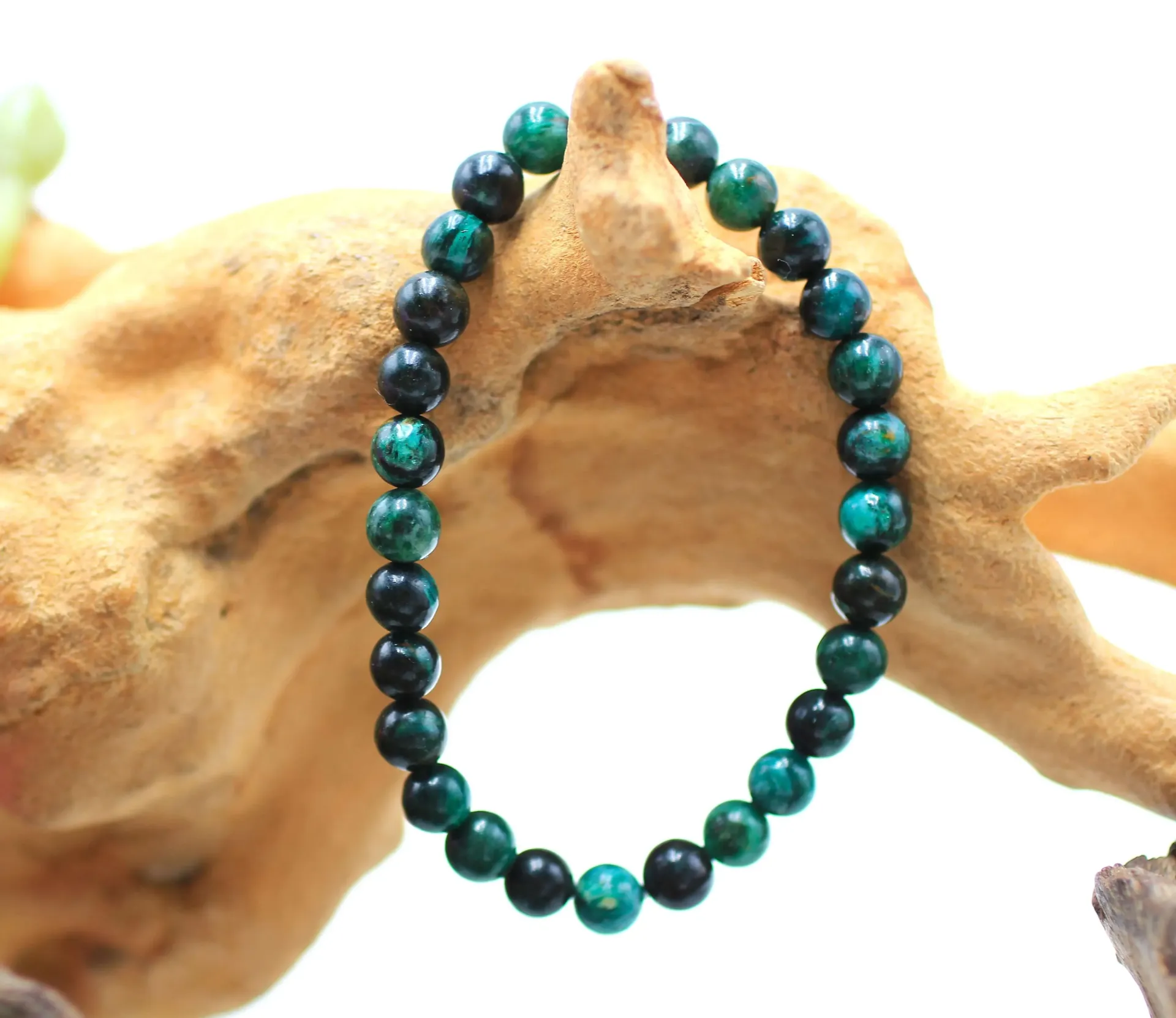 Bracelet en perles 6mm en Chlorite