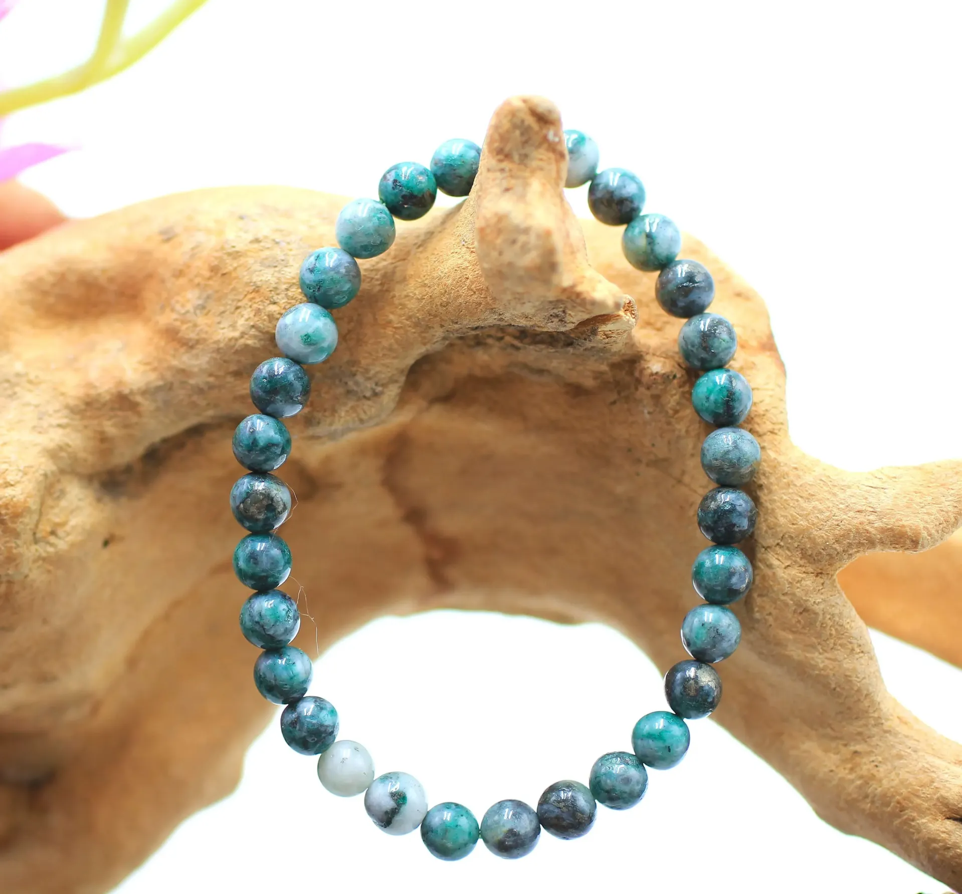 Bracelet en perles 6mm en Chlorite