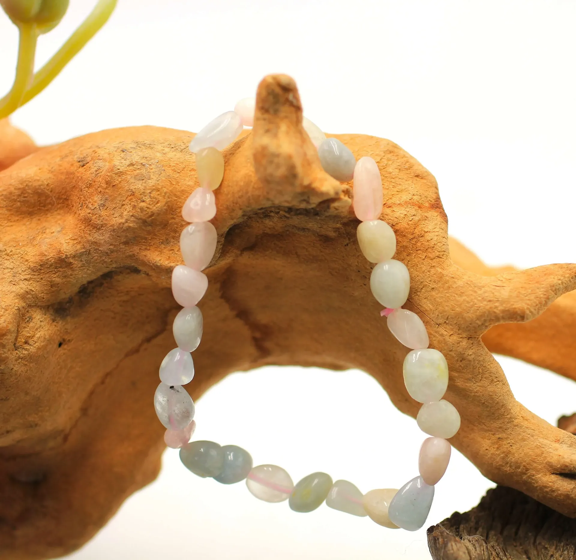 Bracelet en perles asymétriques en Triple Béryls