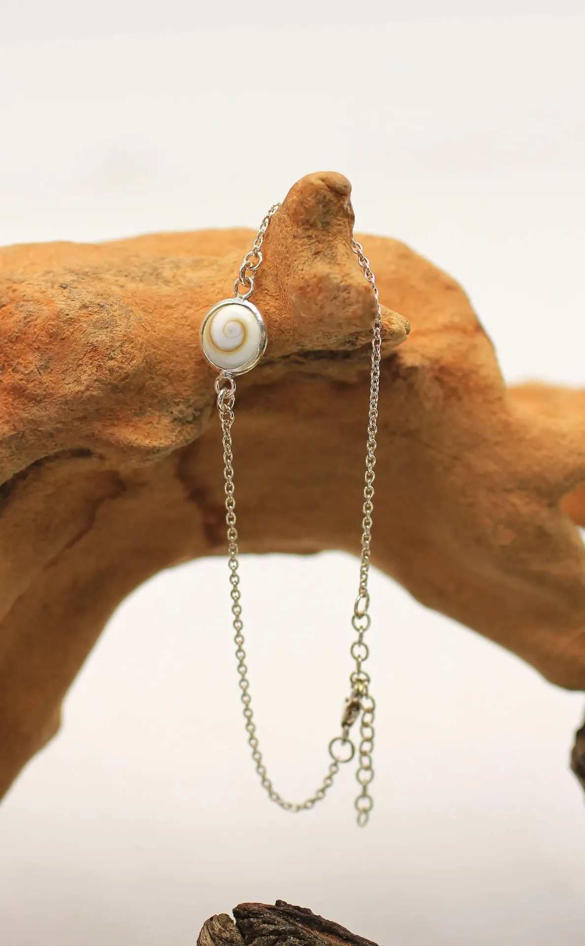 Bracelet avec fermoir en Argent 925 et en Œil de Sainte Lucie