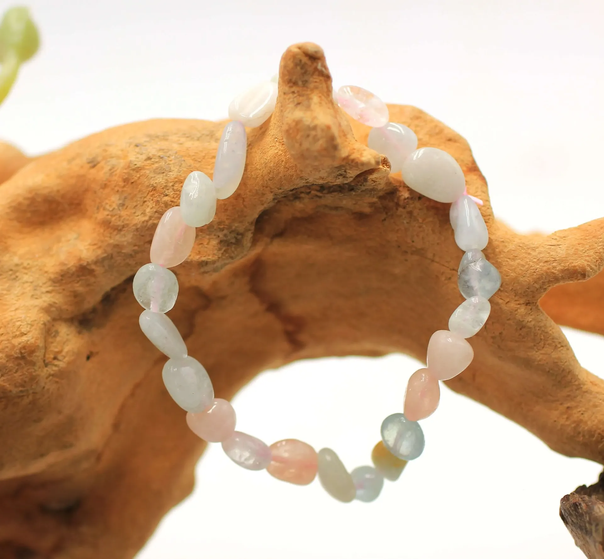 Bracelet en perles asymétriques en Triple Béryls