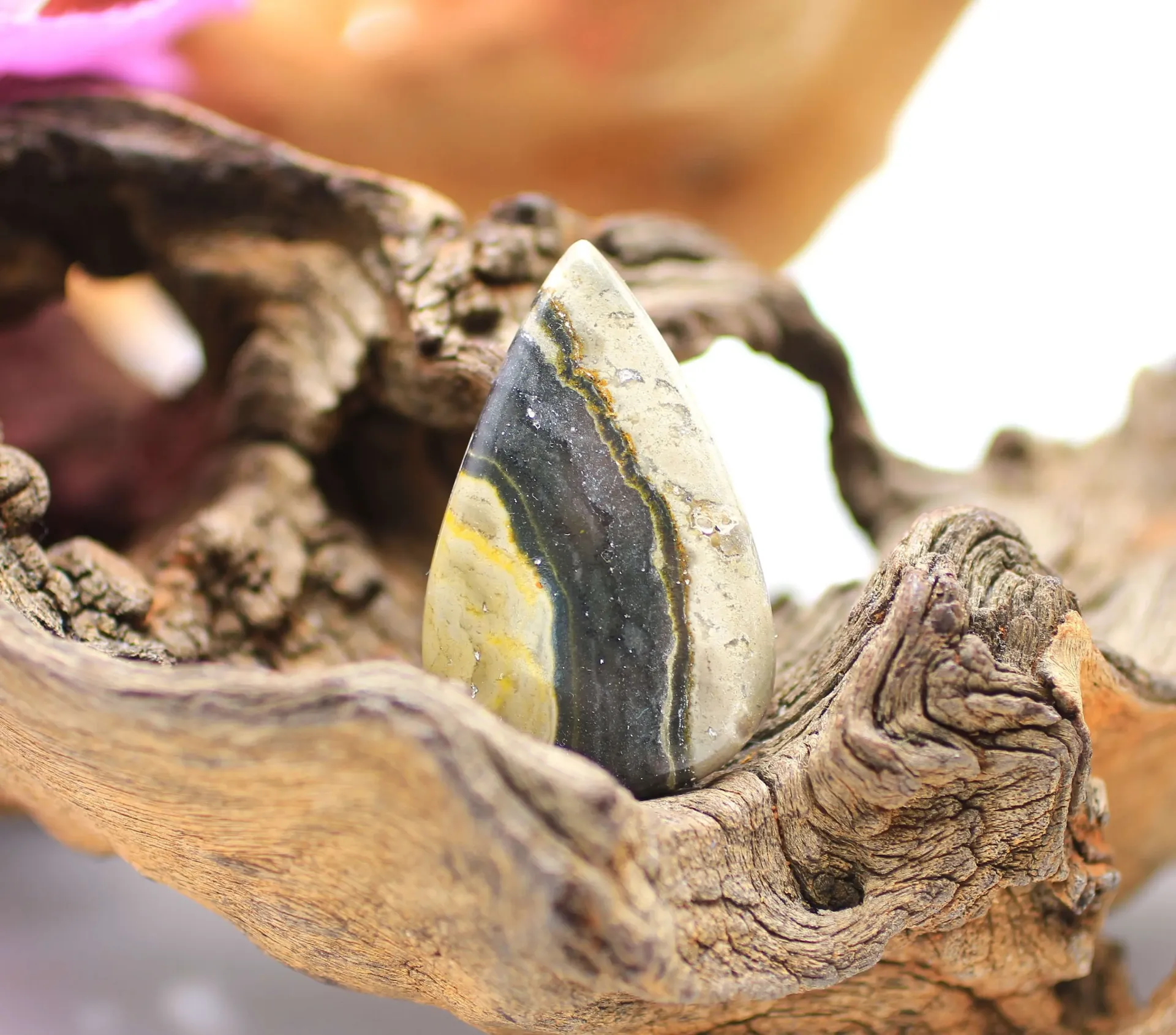 Cabochon en Jaspe bourdon