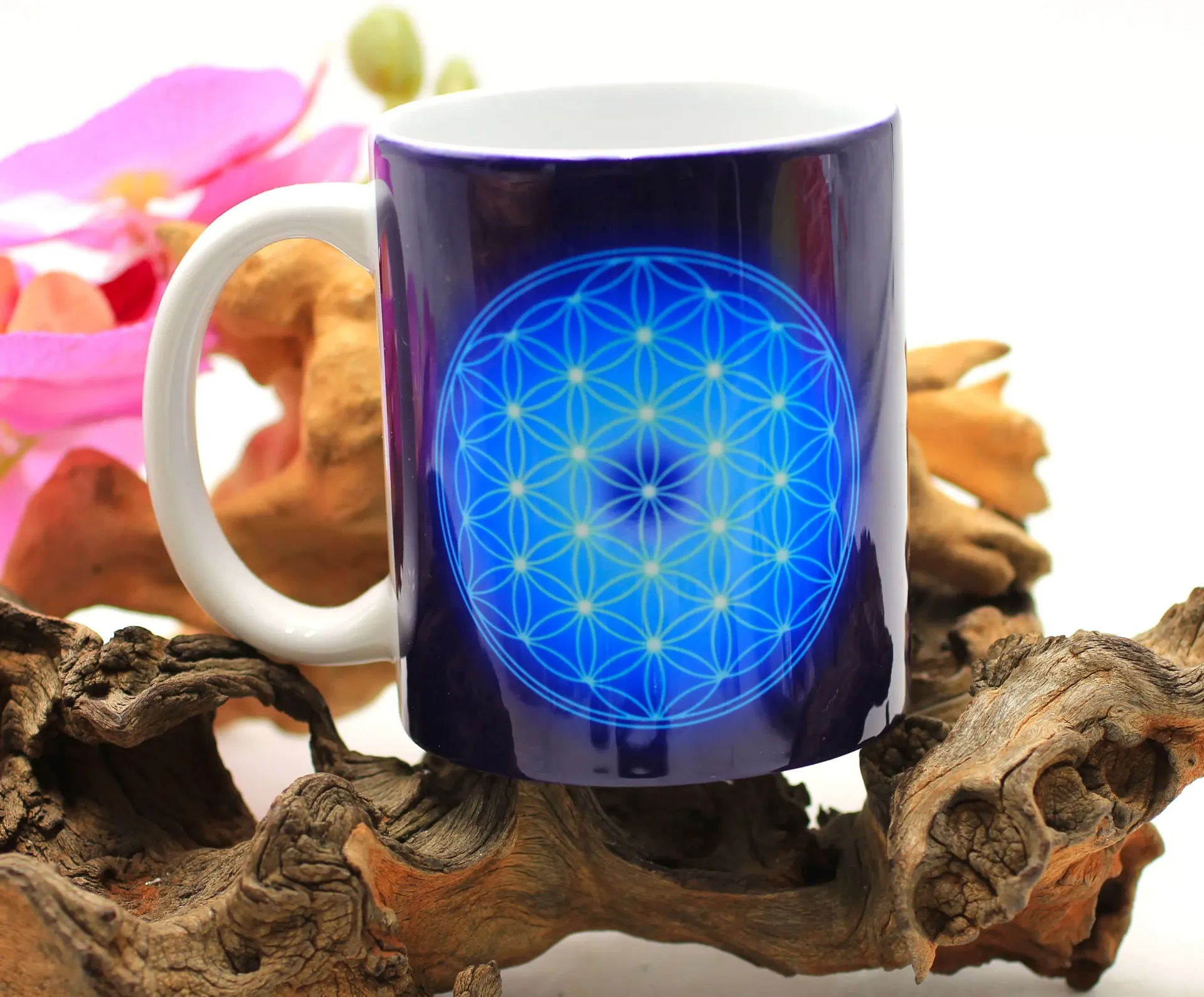 Mug "Fleur de vie et Chakra Troisième Oeil"