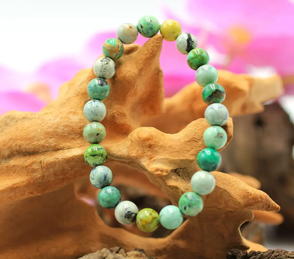 Bracelet en perles 8mm en Variscite
