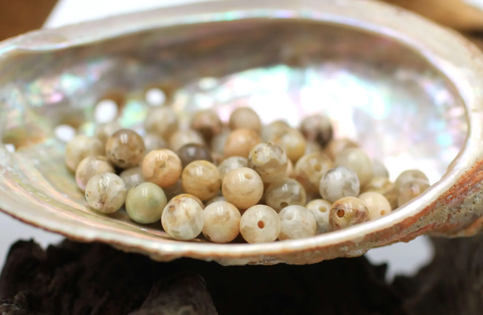 Perle 6mm en Agate du Désert