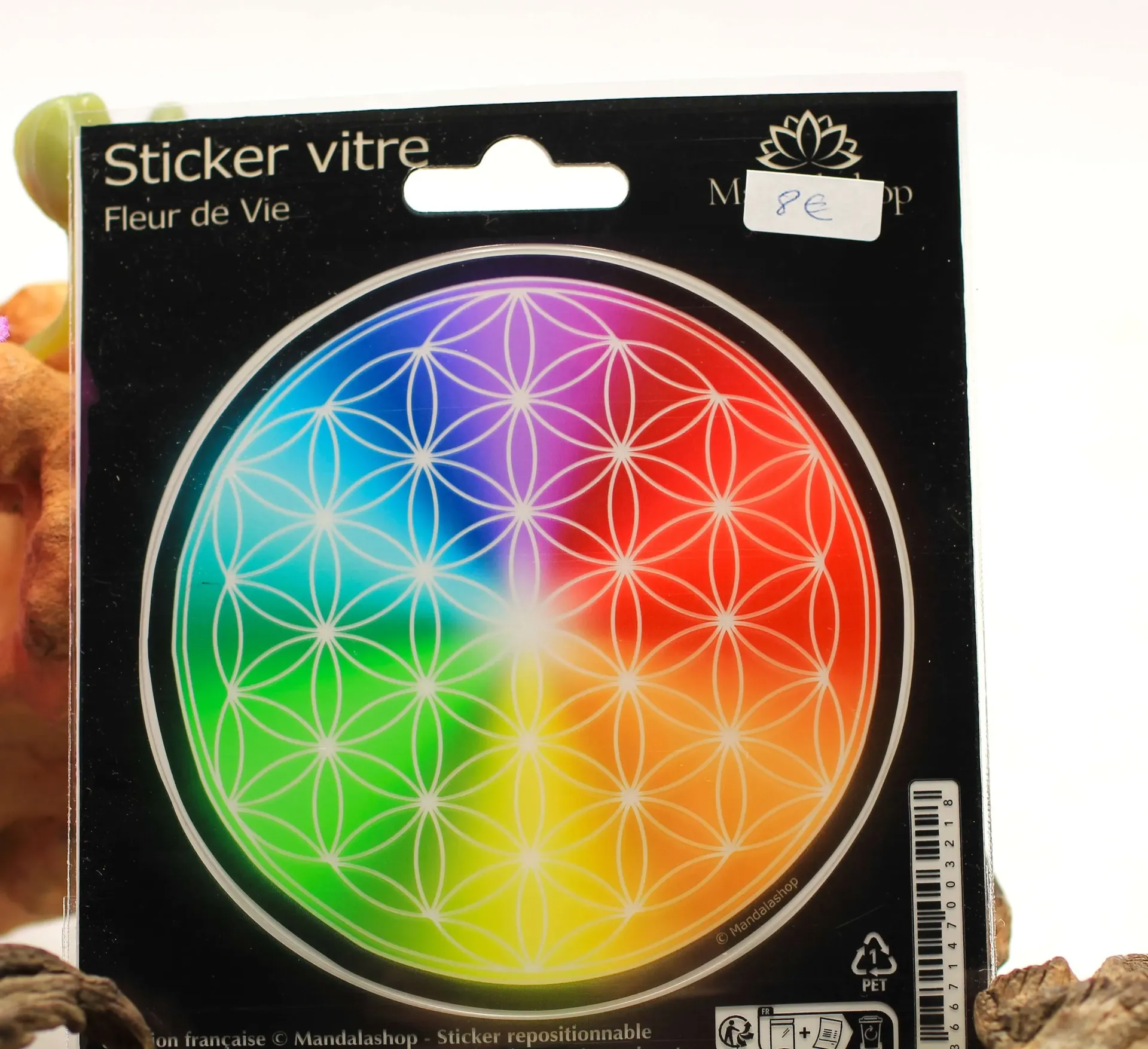 Sticker Fleur de vie et 7 chakras