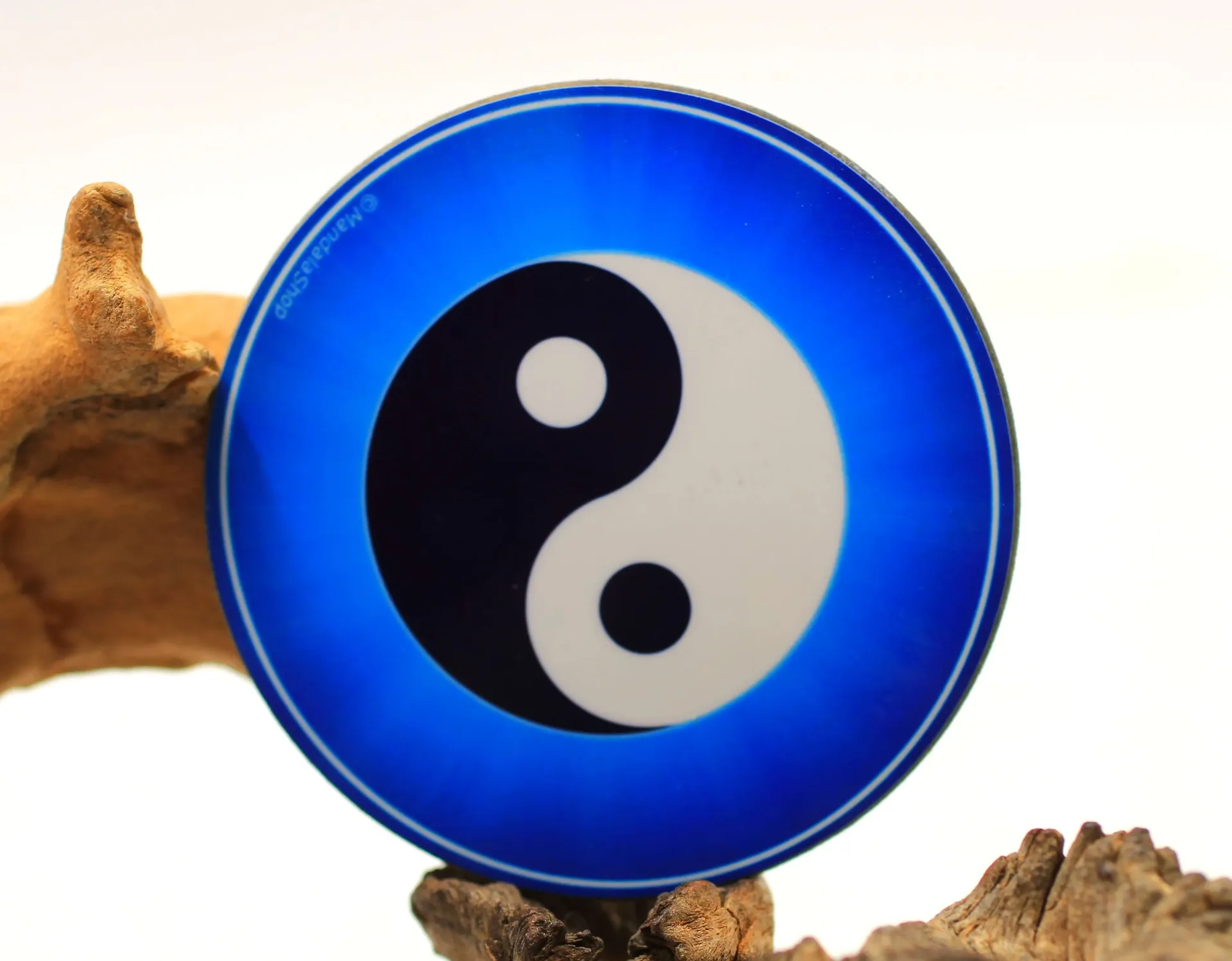 Disque harmonisant en bois et Yin Yang