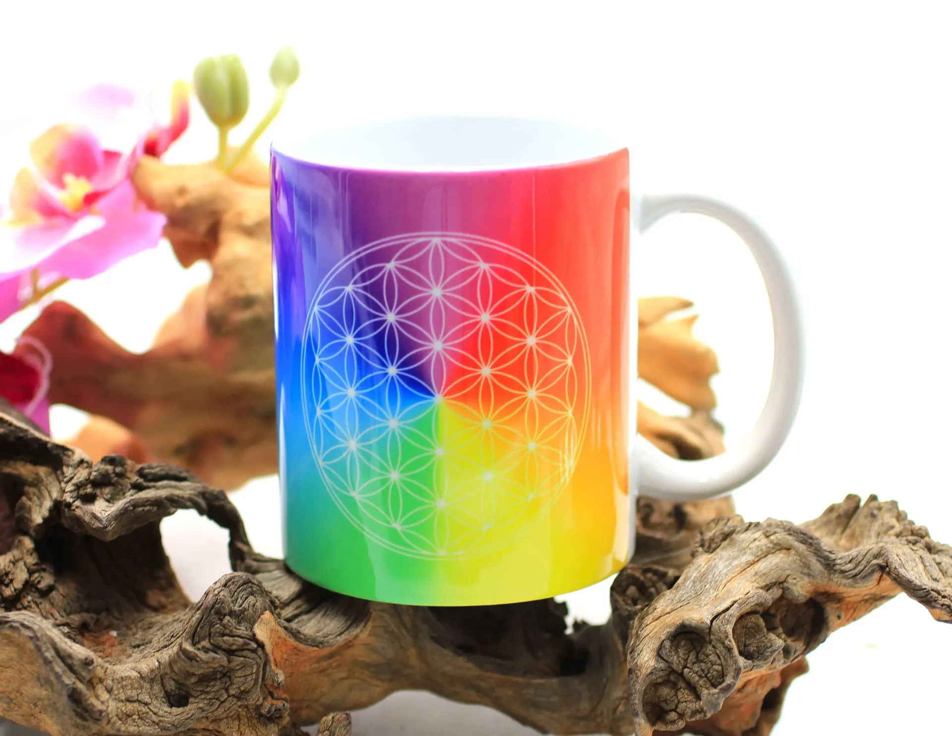 Mug "Fleur de vie et 7 chakras"