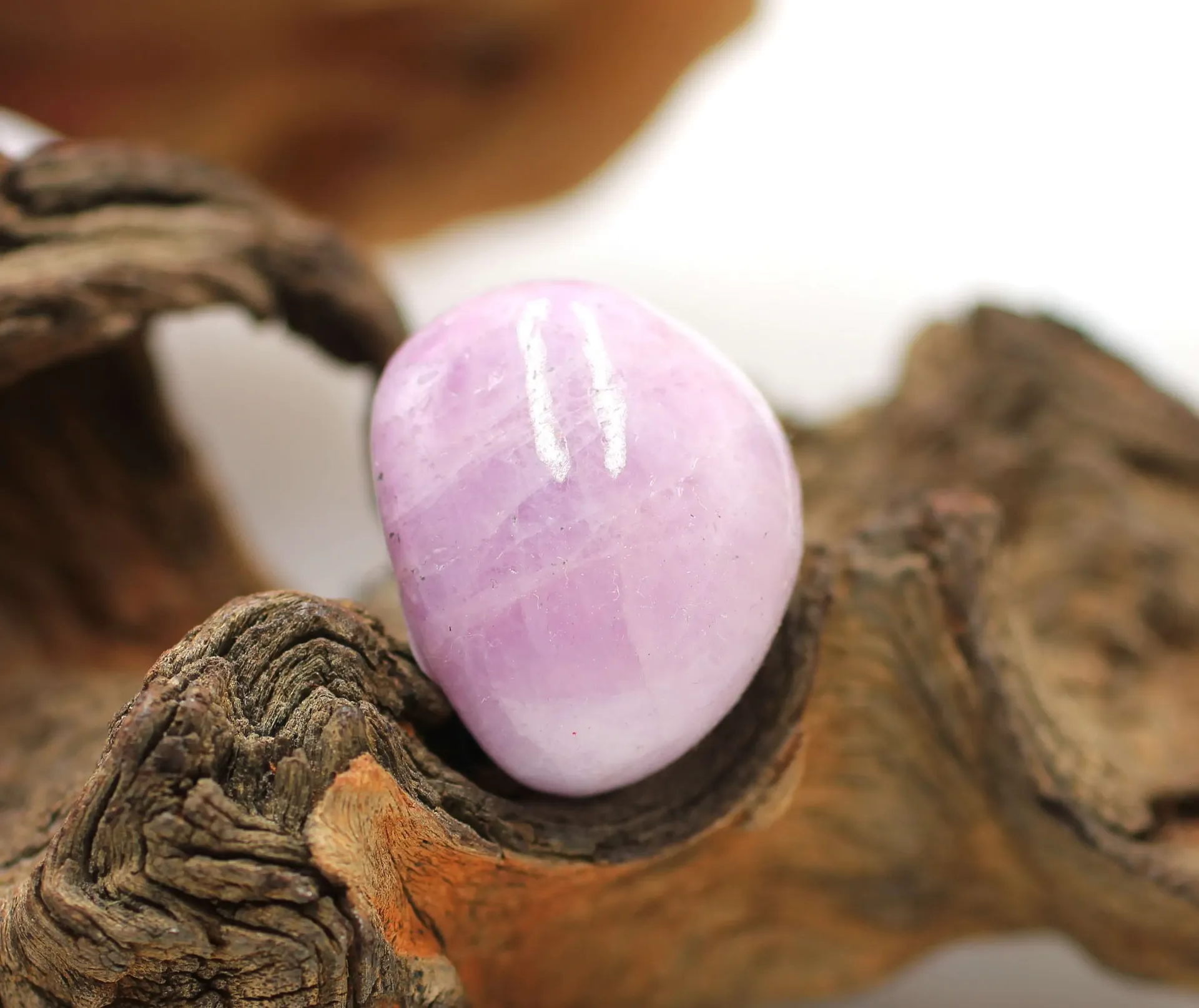 Kunzite rose roulée