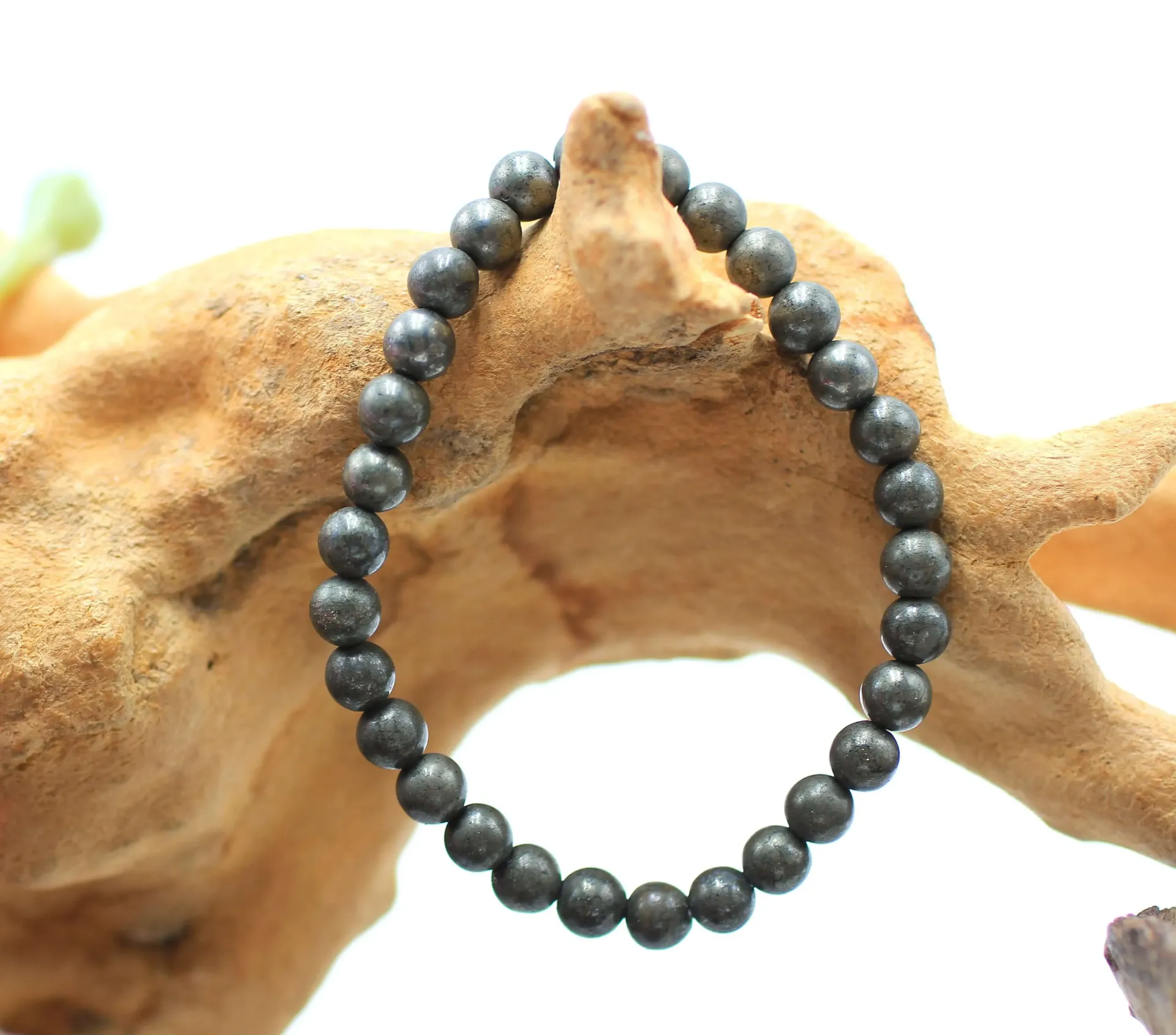 Bracelet en perles 6mm en Pyrite