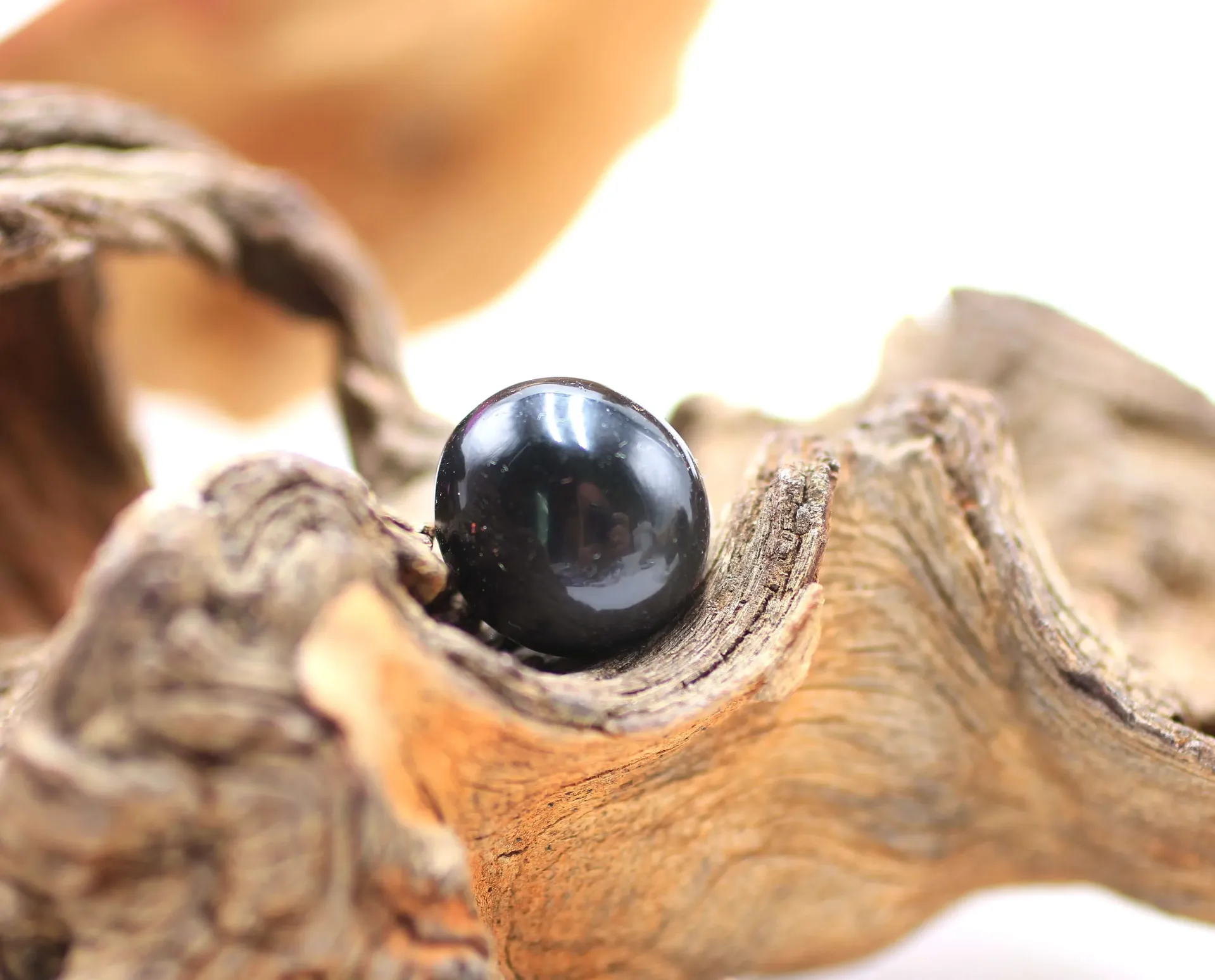 Obsidienne œil céleste roulée