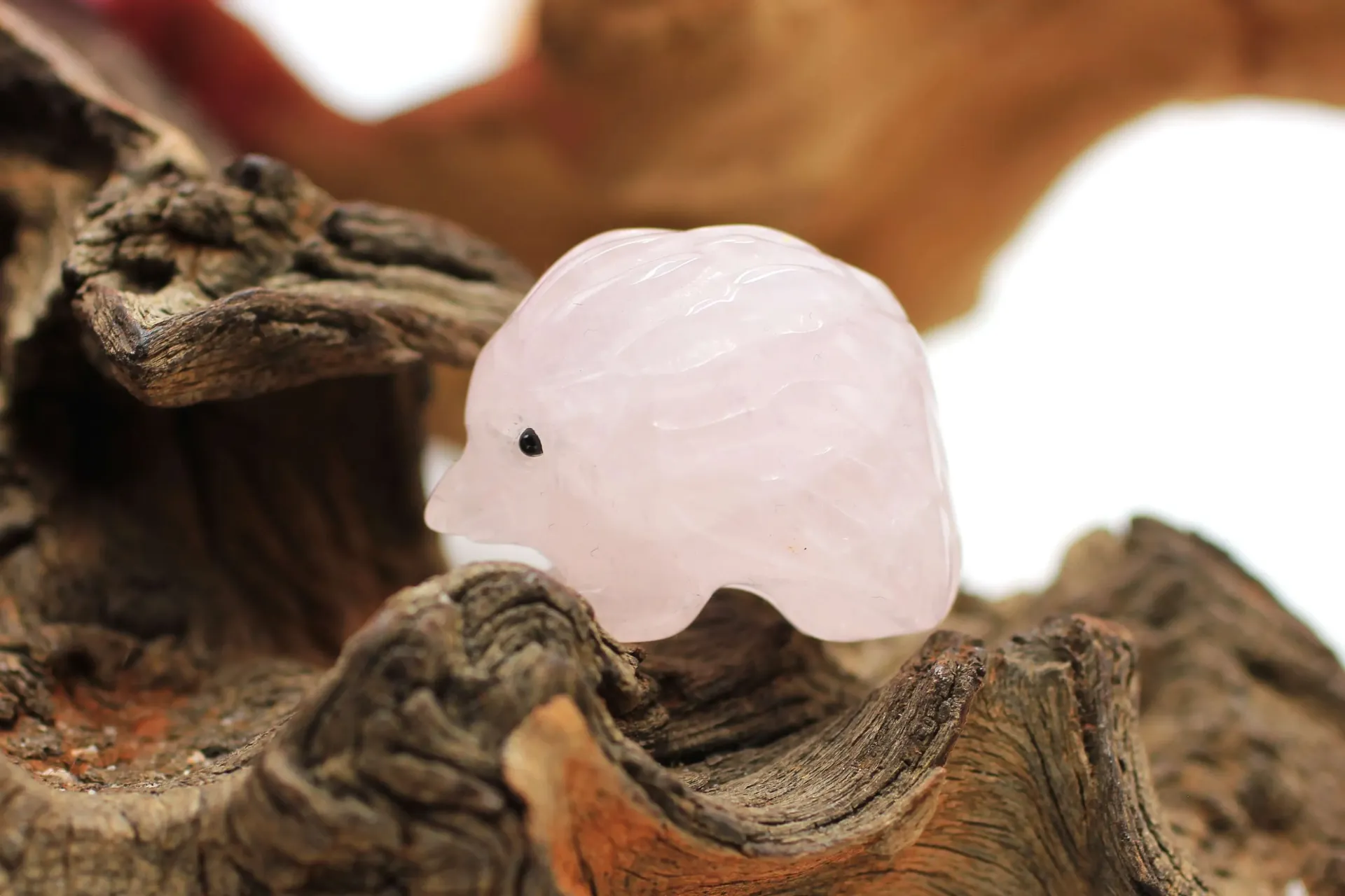 Hérisson en Quartz rose