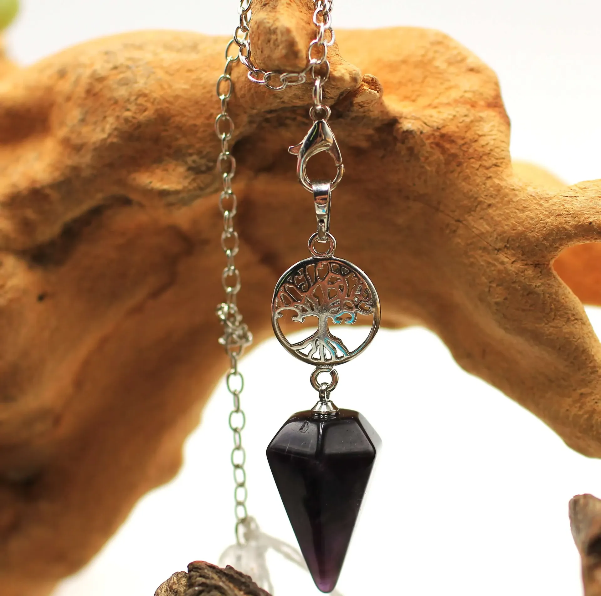 Pendule Arbre de vie et Améthyste