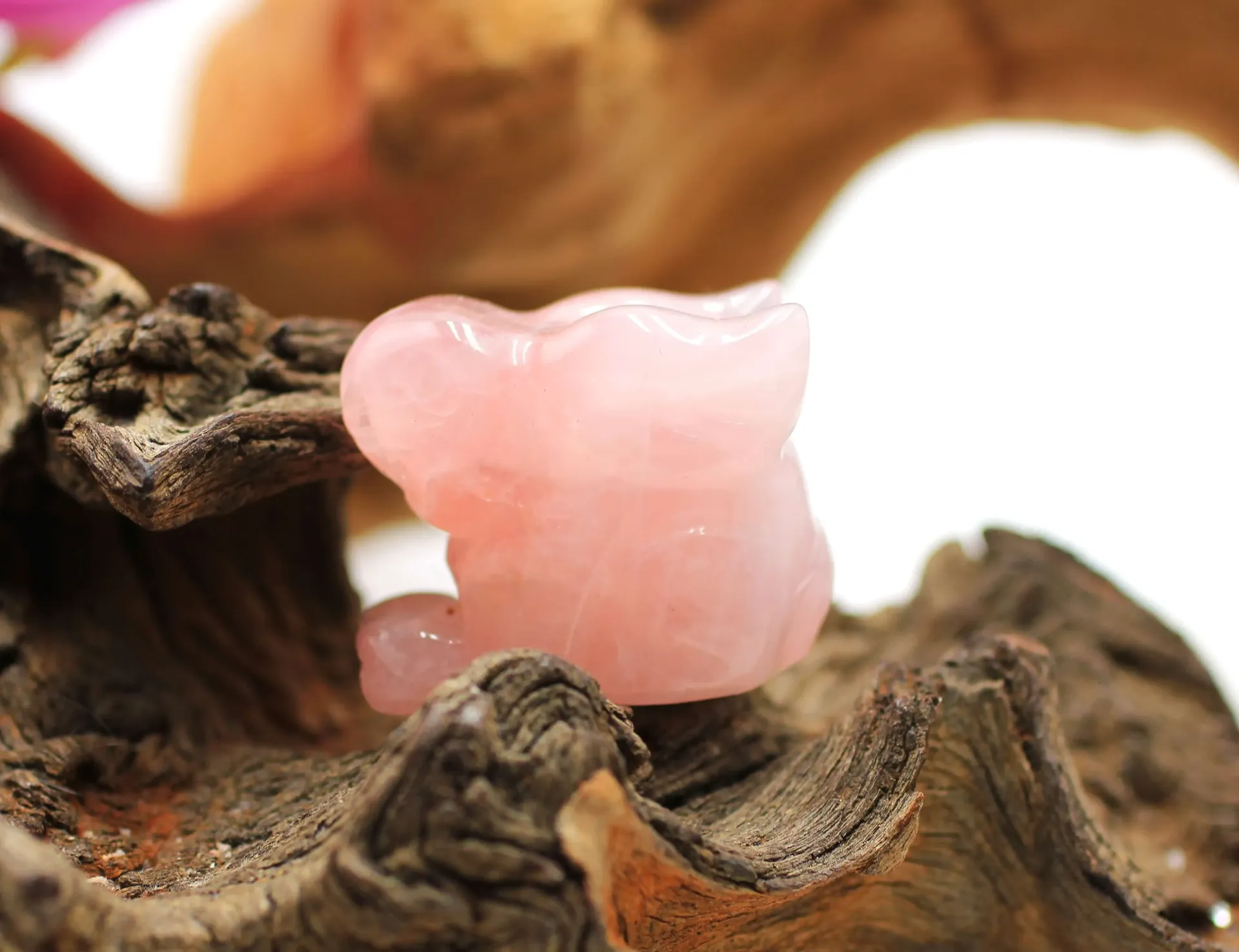 Lapin en Quartz rose