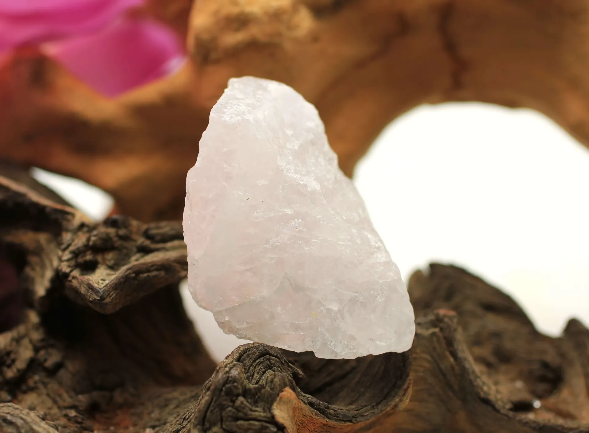 Quartz rose brut