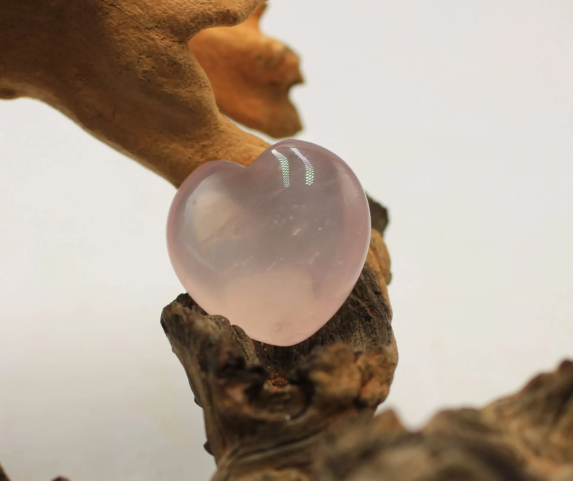 Cœur en Quartz rose