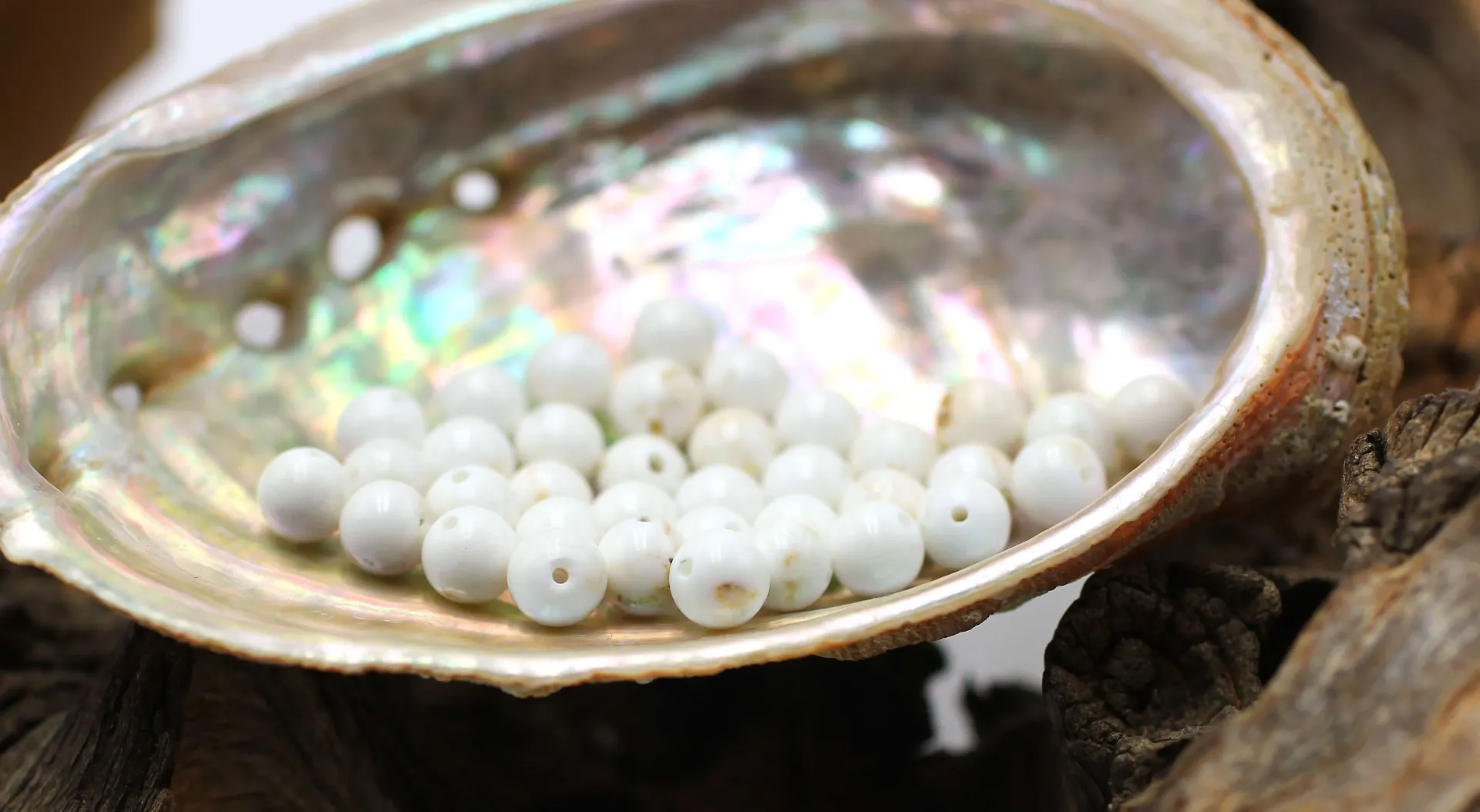 Perle 6mm en Magnésite