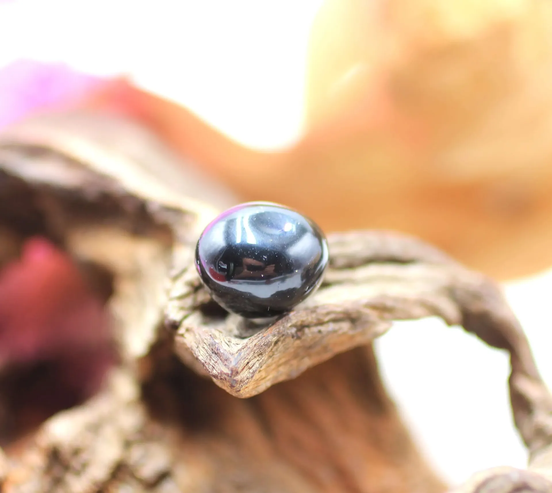 Obsidienne œil céleste roulée