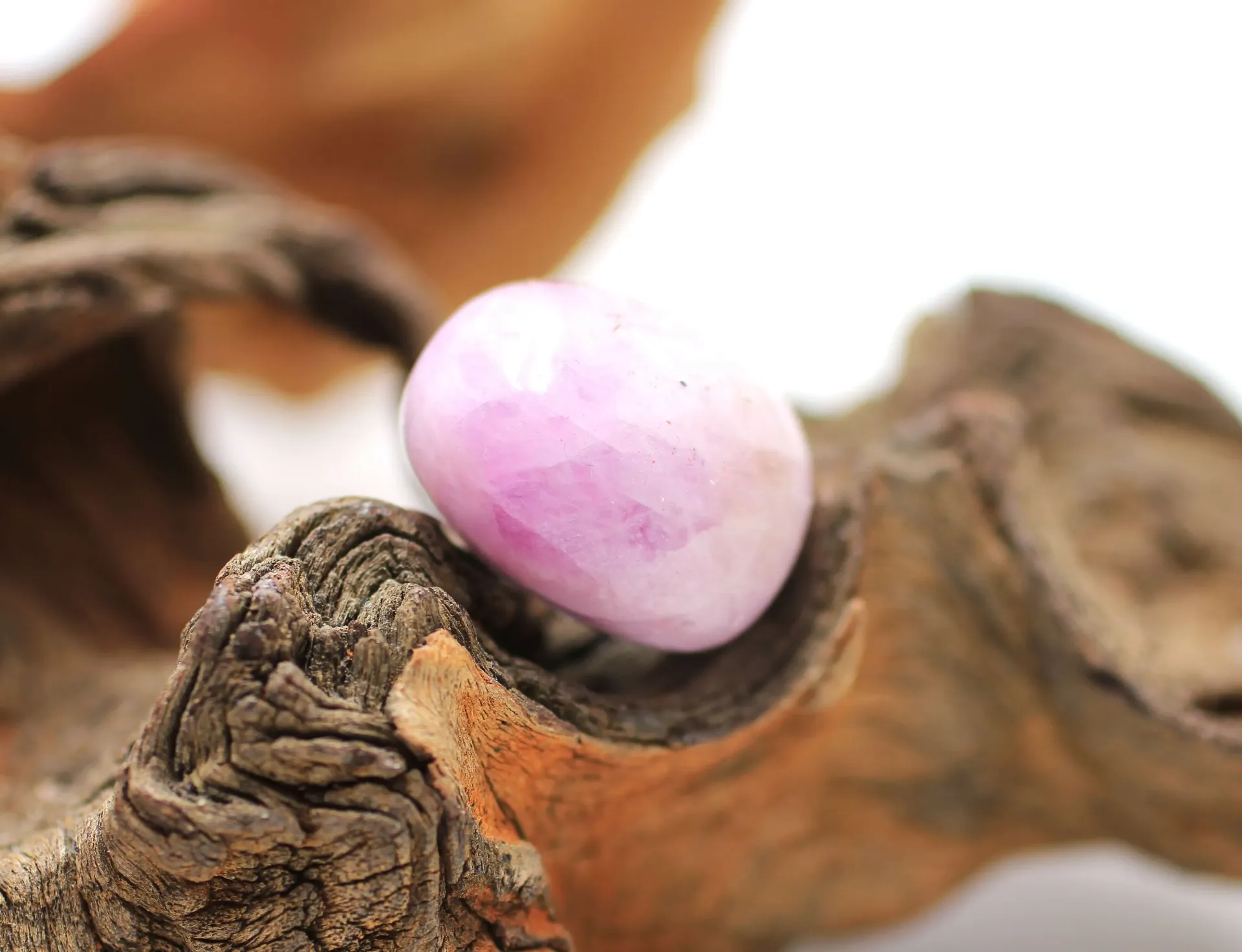 Kunzite rose roulée