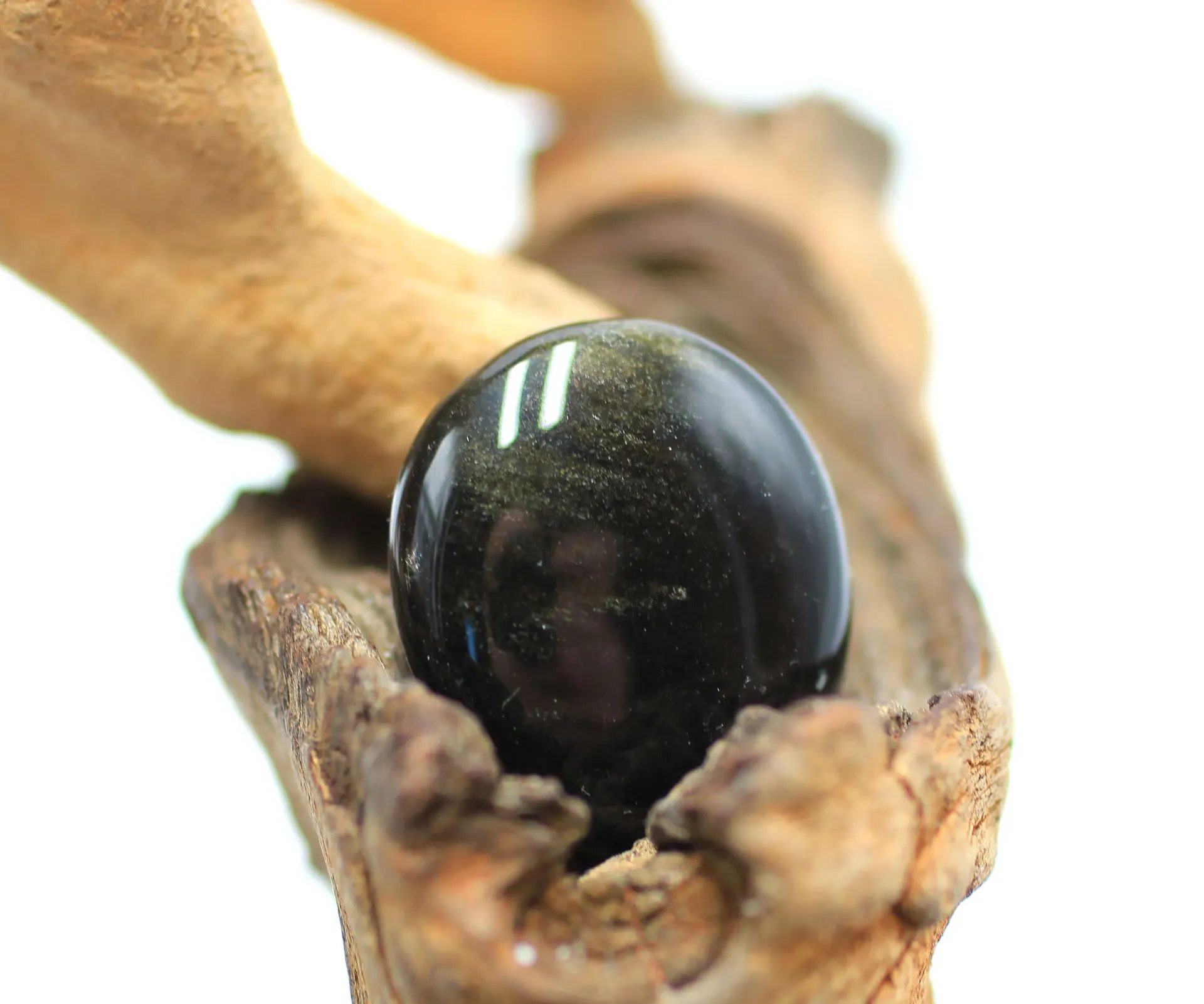 Obsidienne dorée roulée