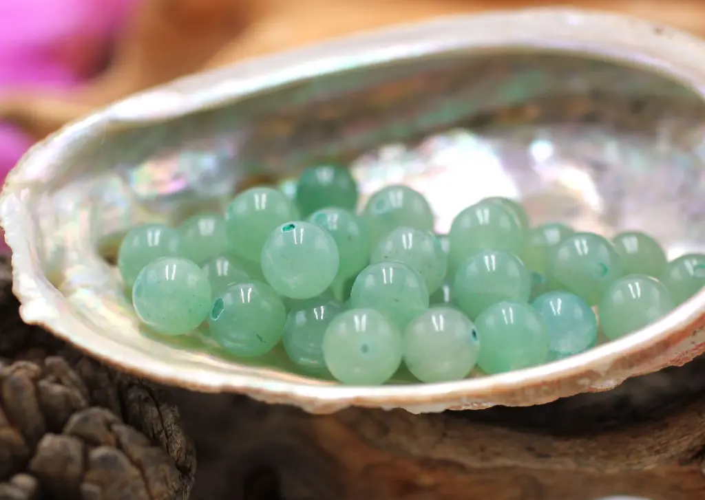 Perle 8mm en Aventurine verte