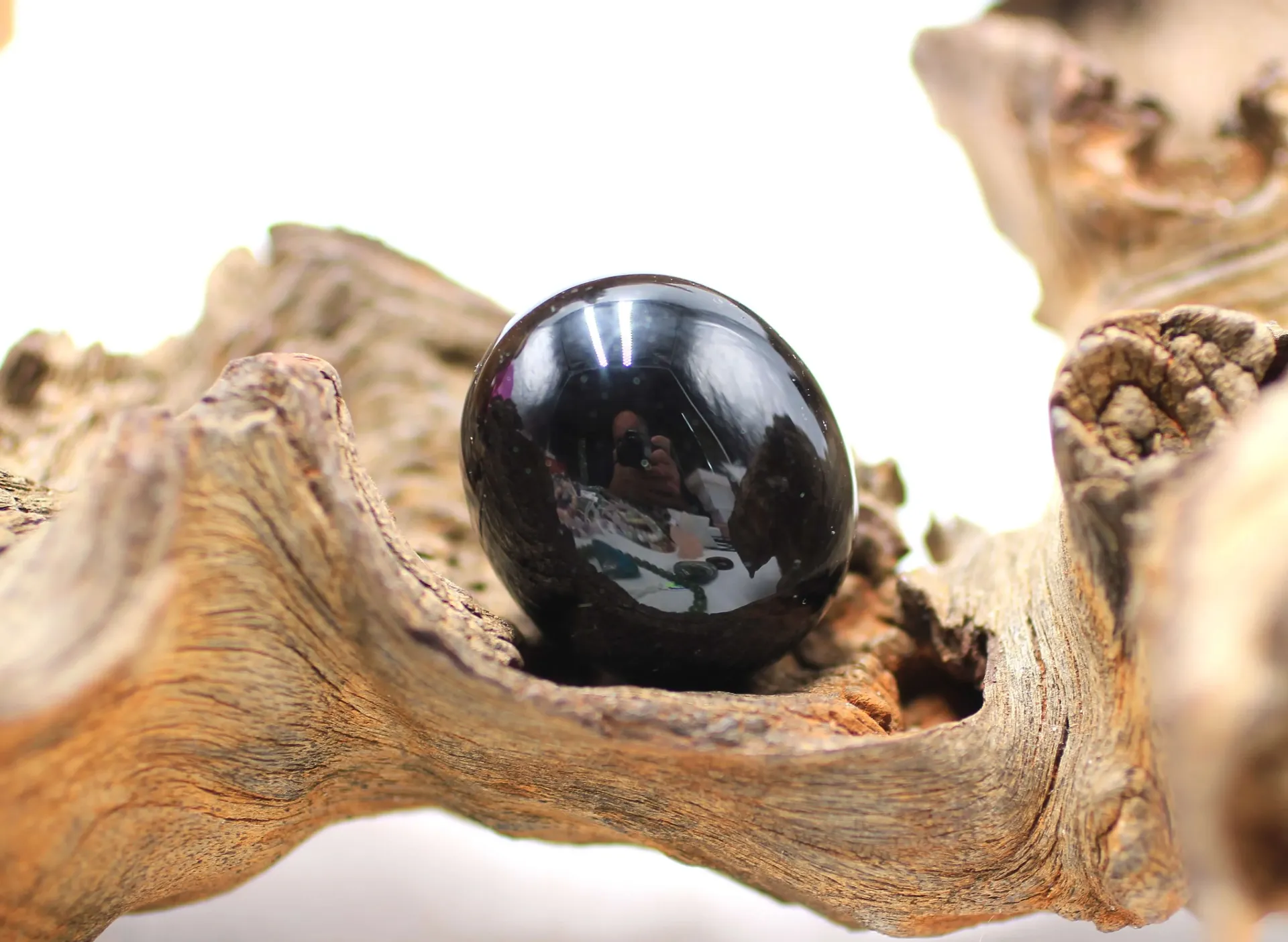 Obsidienne noire roulée