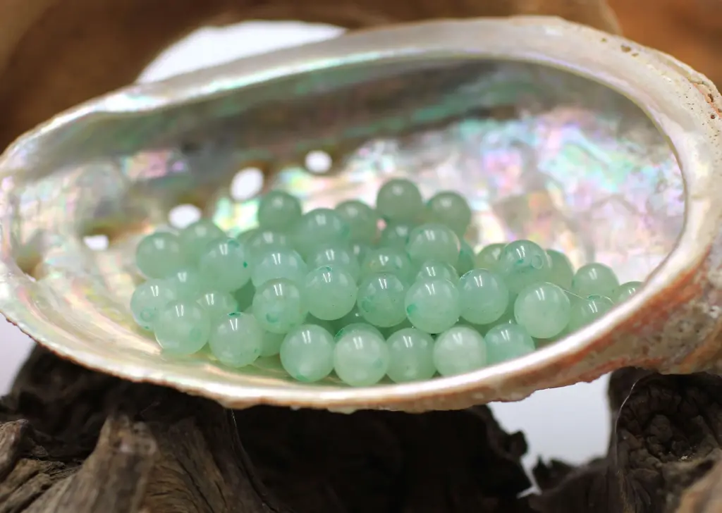 Perle 6mm en Aventurine verte