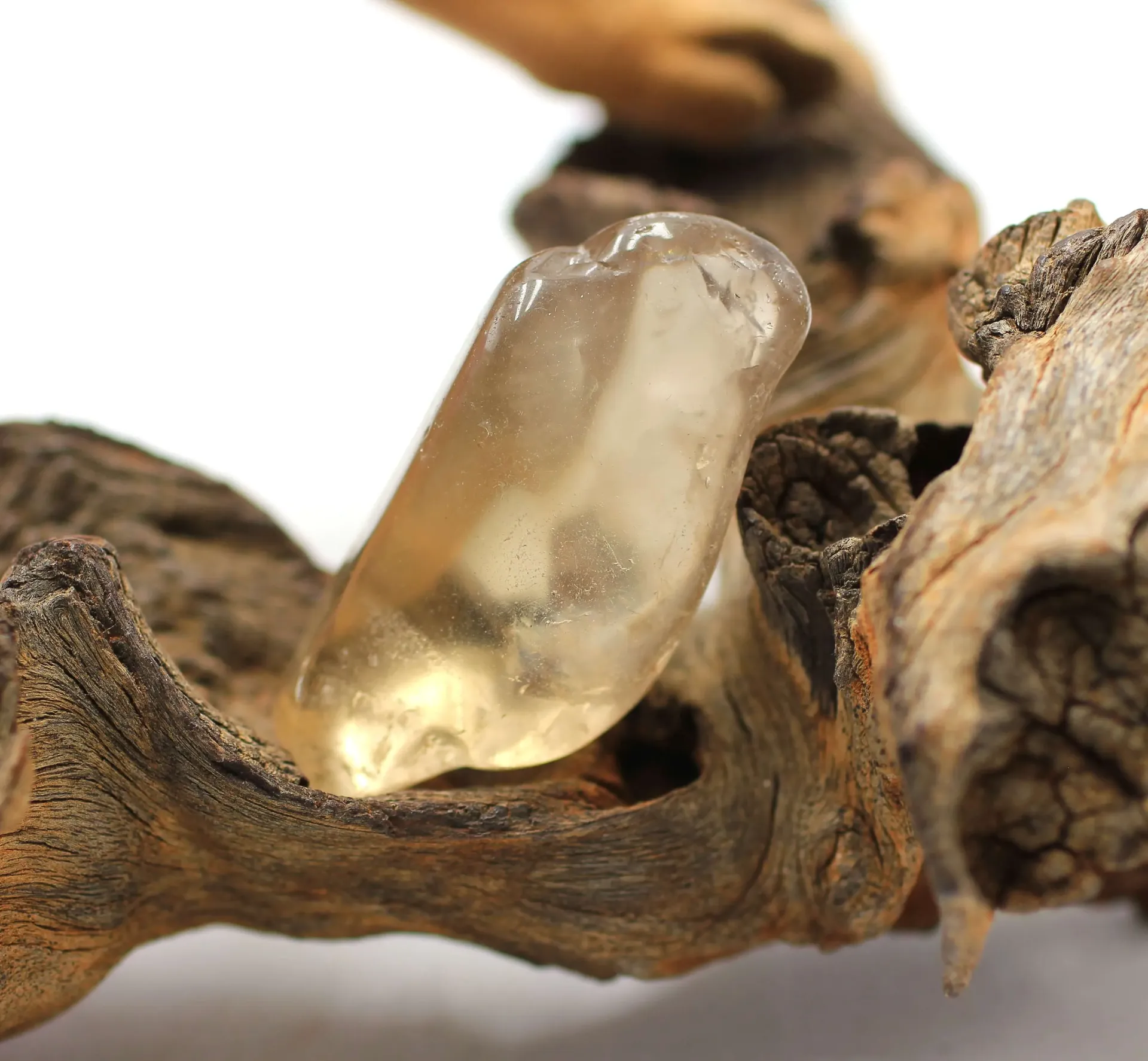Quartz fumé roulé
