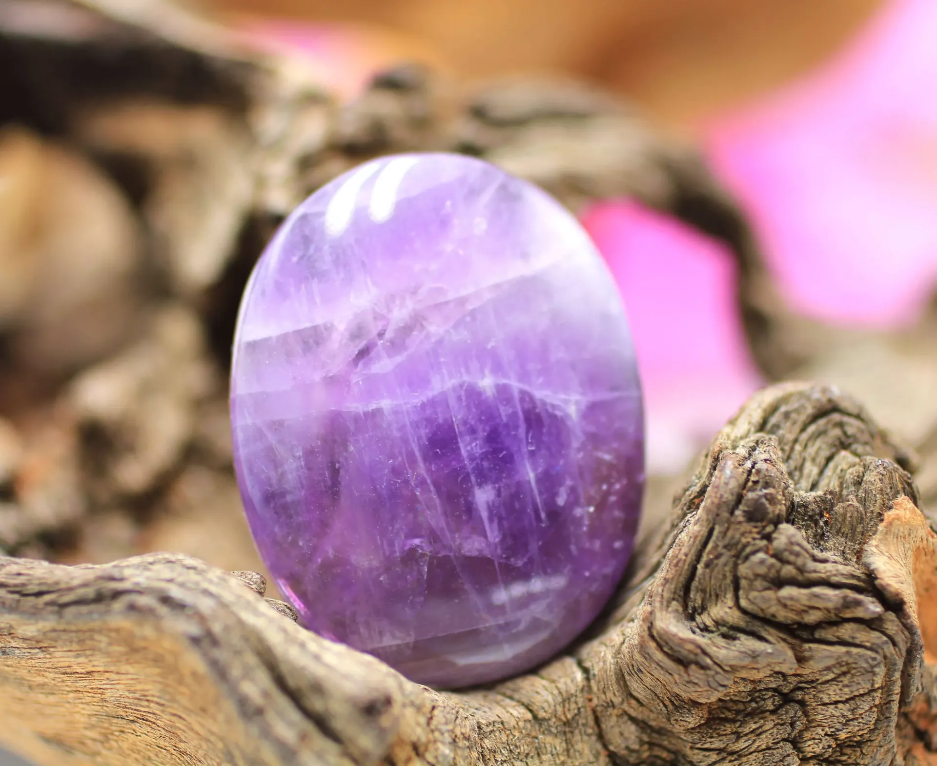 Galet "Anti-stress" en Améthyste