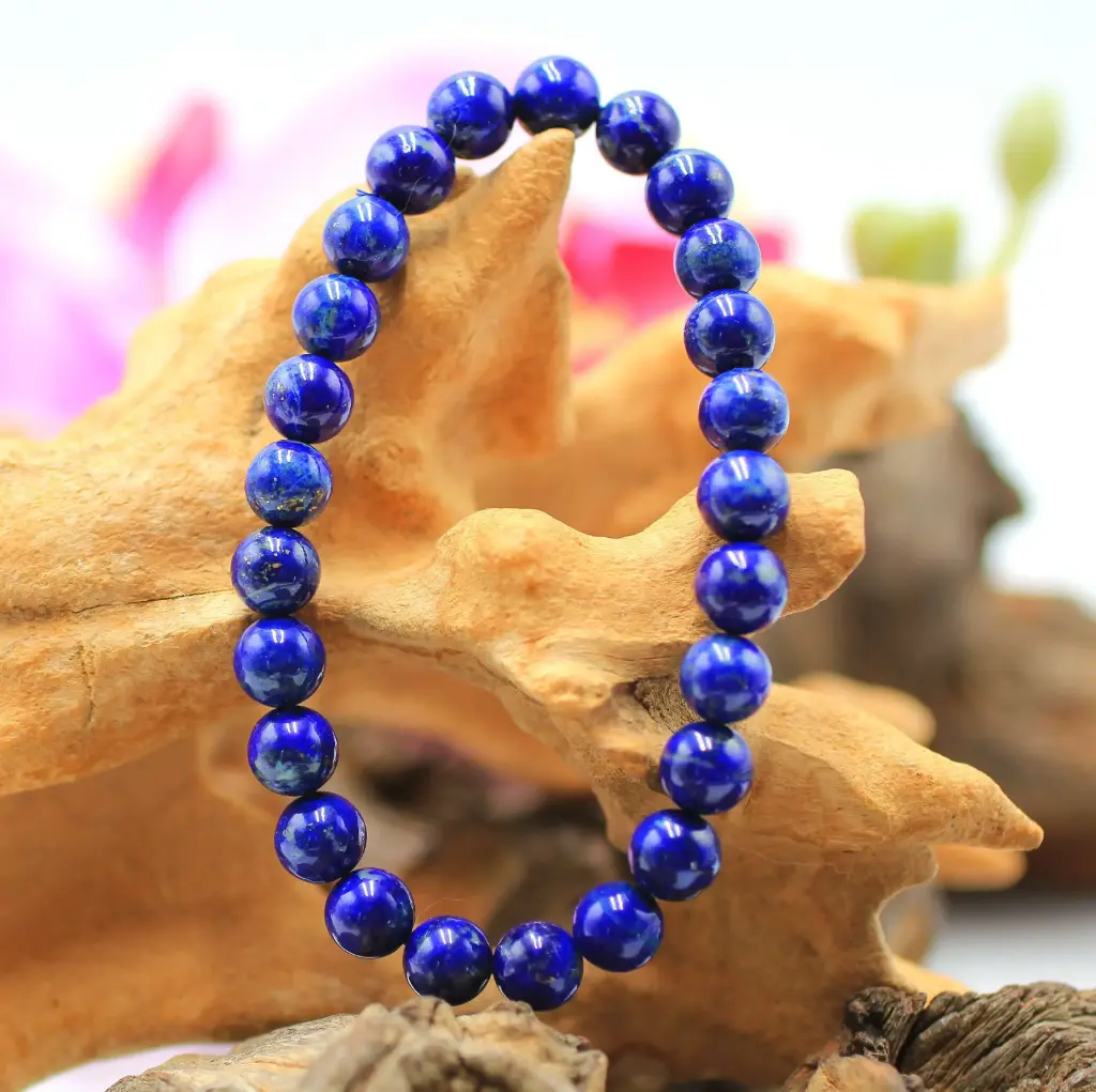 Bracelet en perles 8mm en Lapis-Lazuli