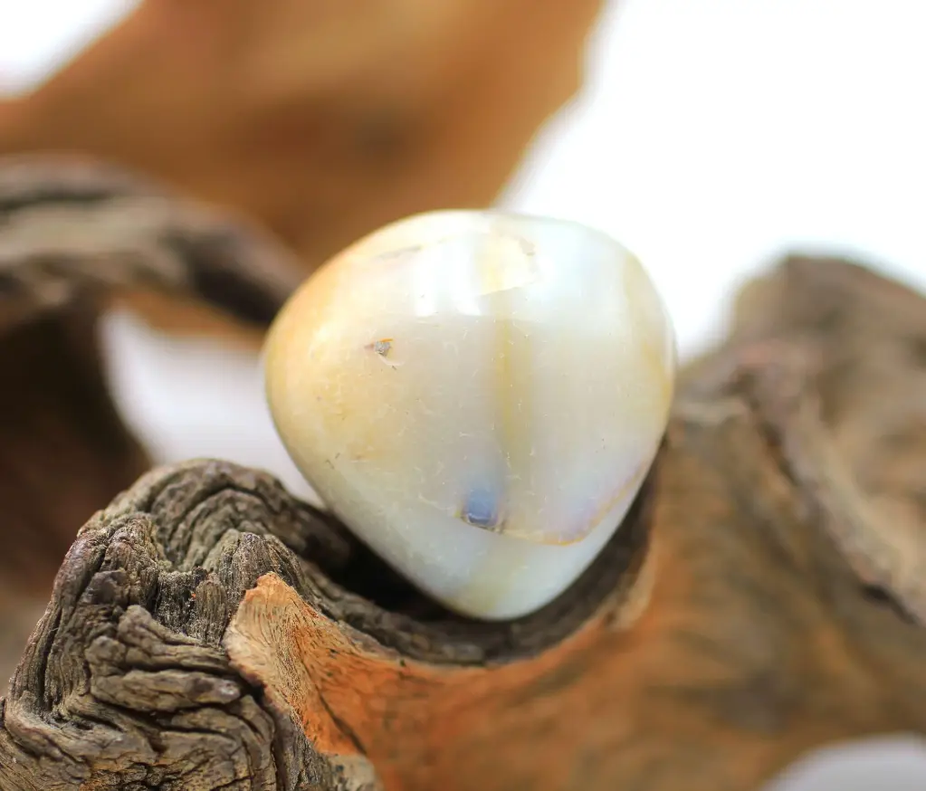 Agate du Botswana roulée