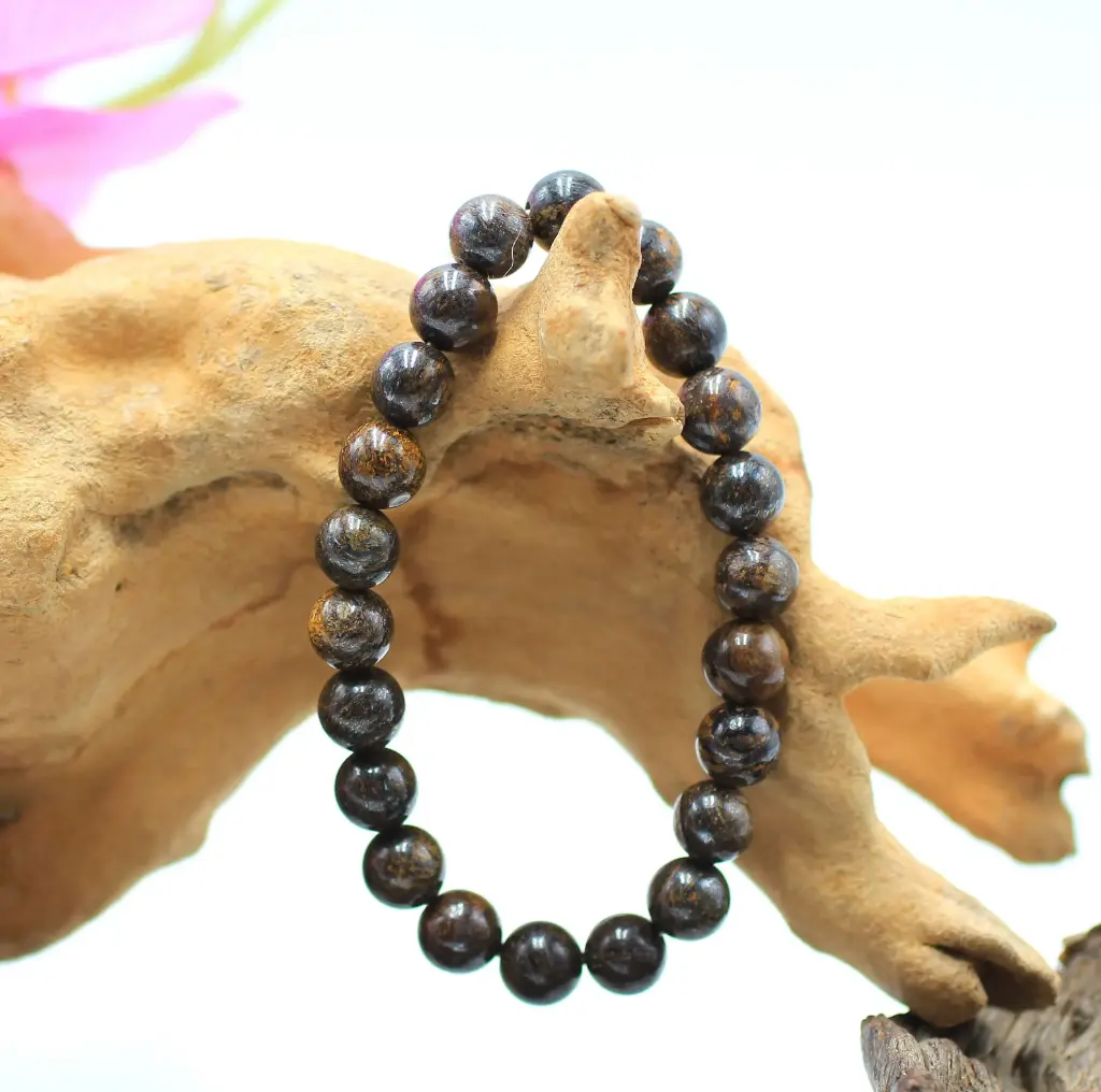 Bracelet en perles 8mm en Bronzite