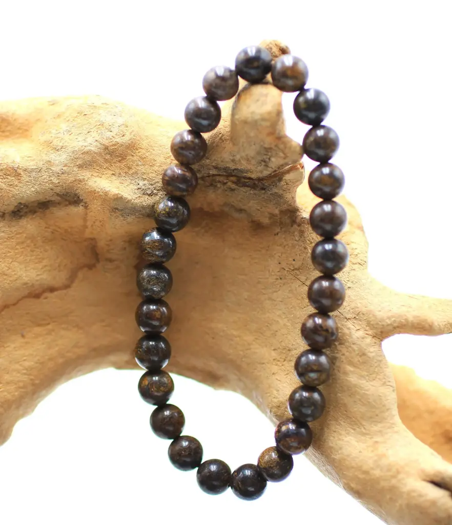 Bracelet en perles 6mm en Bronzite