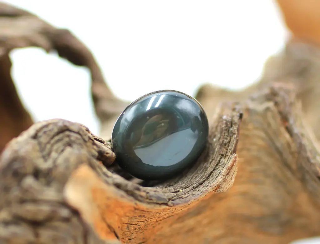 Obsidienne œil céleste roulée