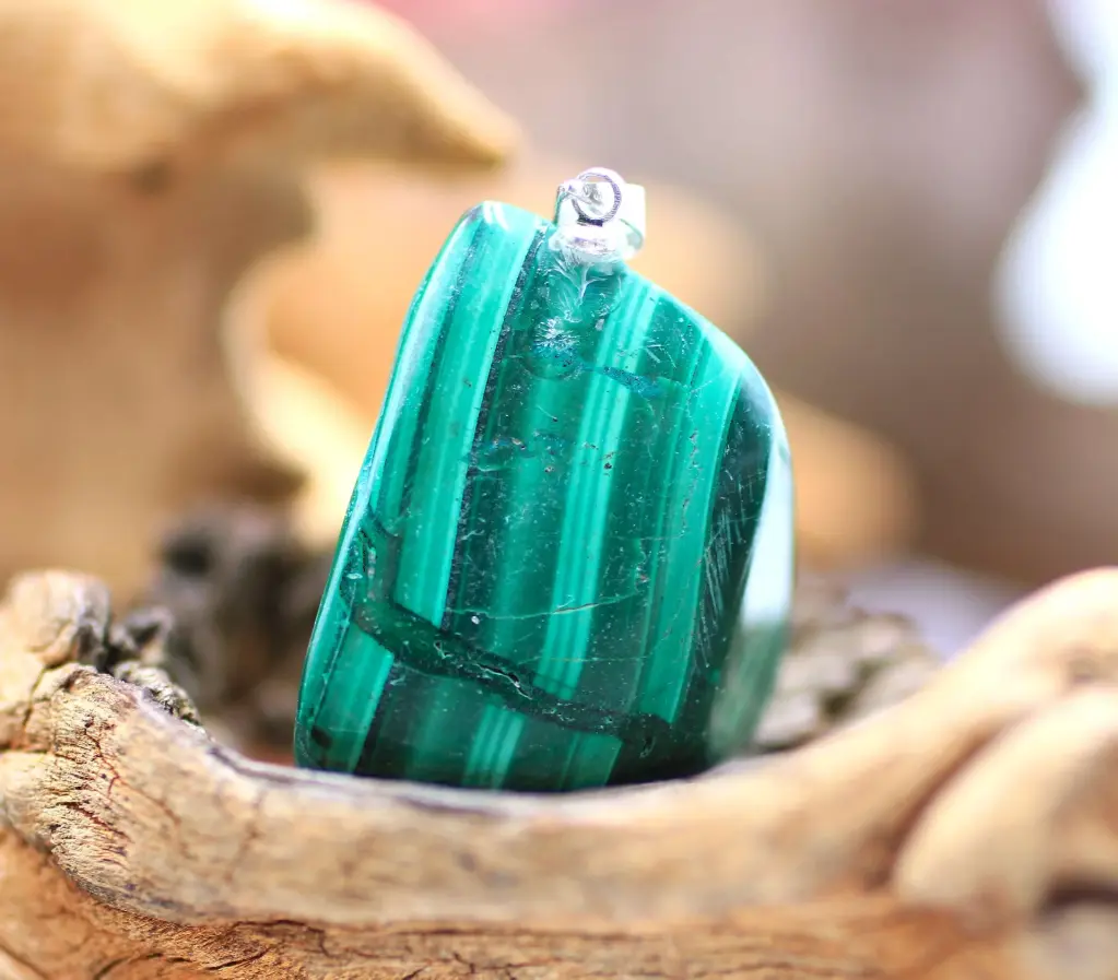 Pendentif en Malachite