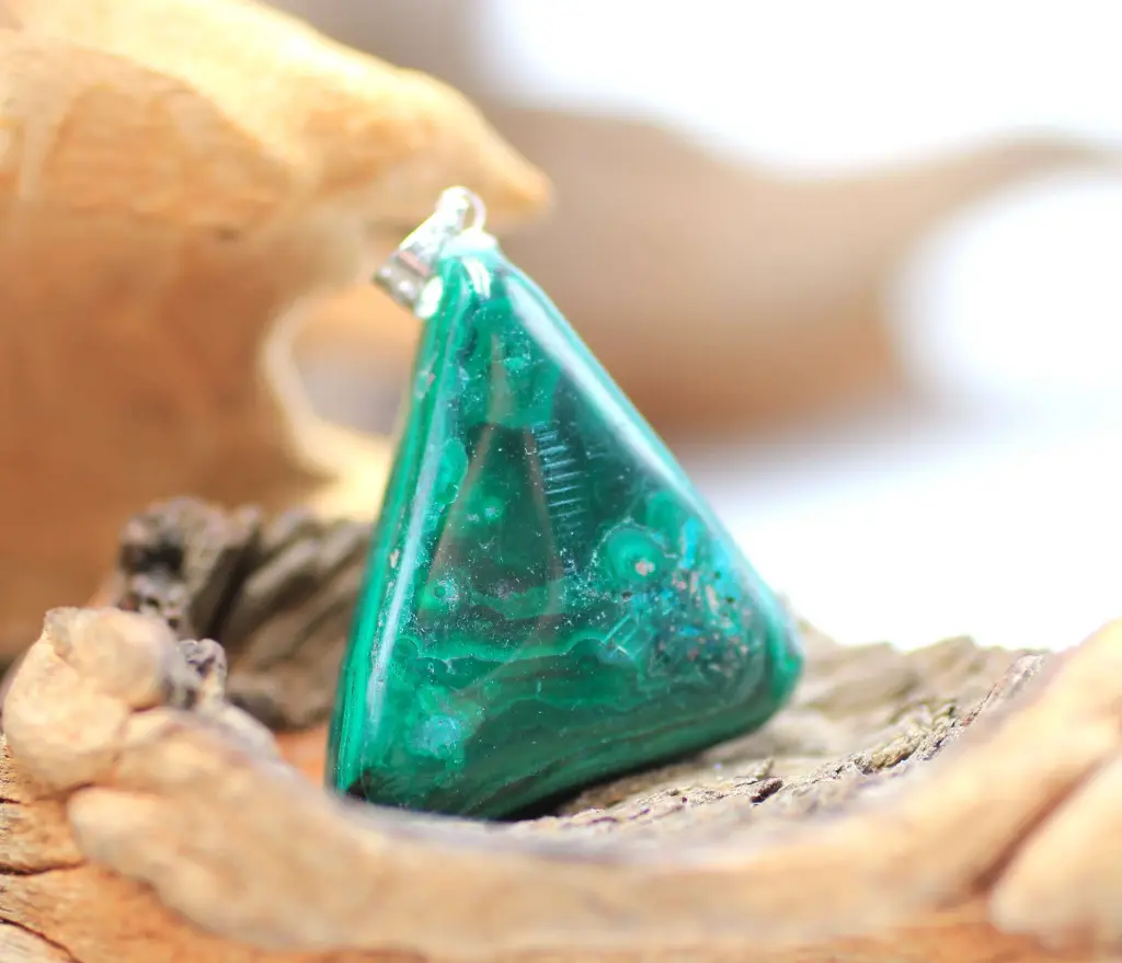 Pendentif en Malachite