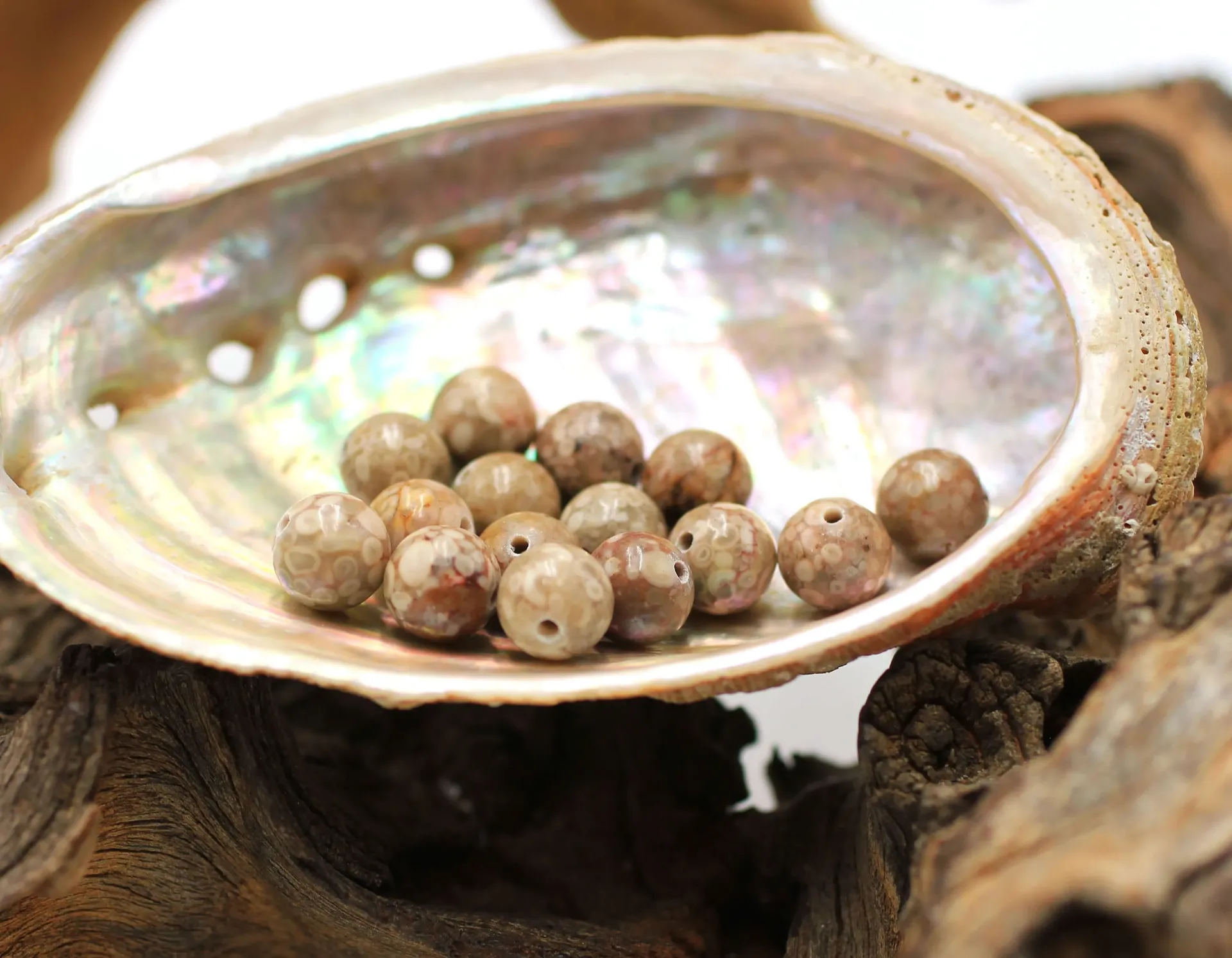 Perle 8mm en Agate turitelle