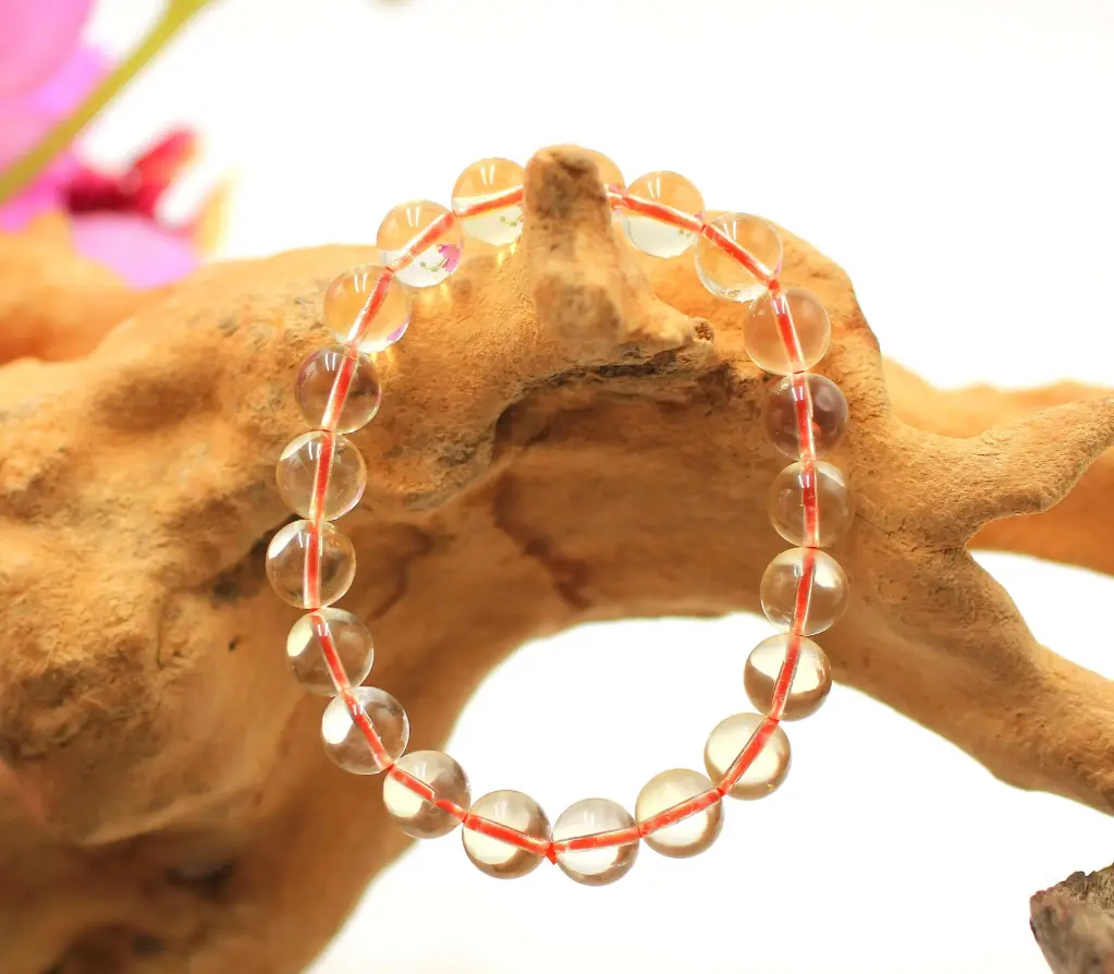 Bracelet en perles 8mm en Citrine naturelle