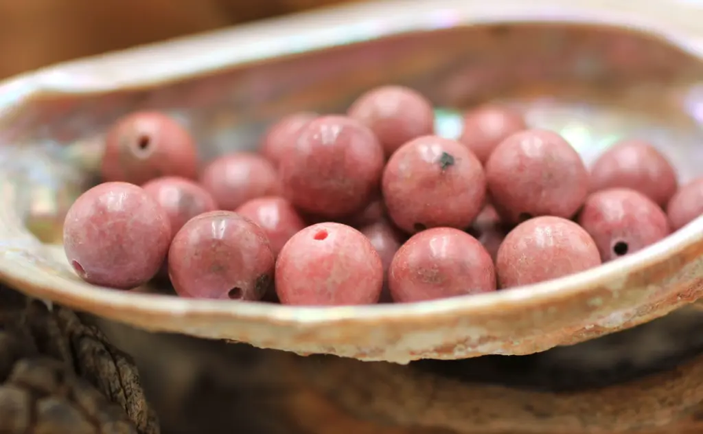 Perle 10mm en Rhodonite rose