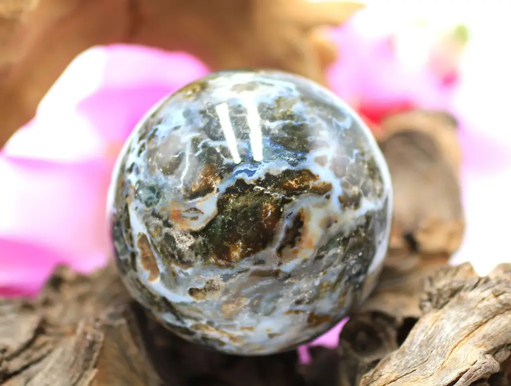 Sphère en Jaspe océan