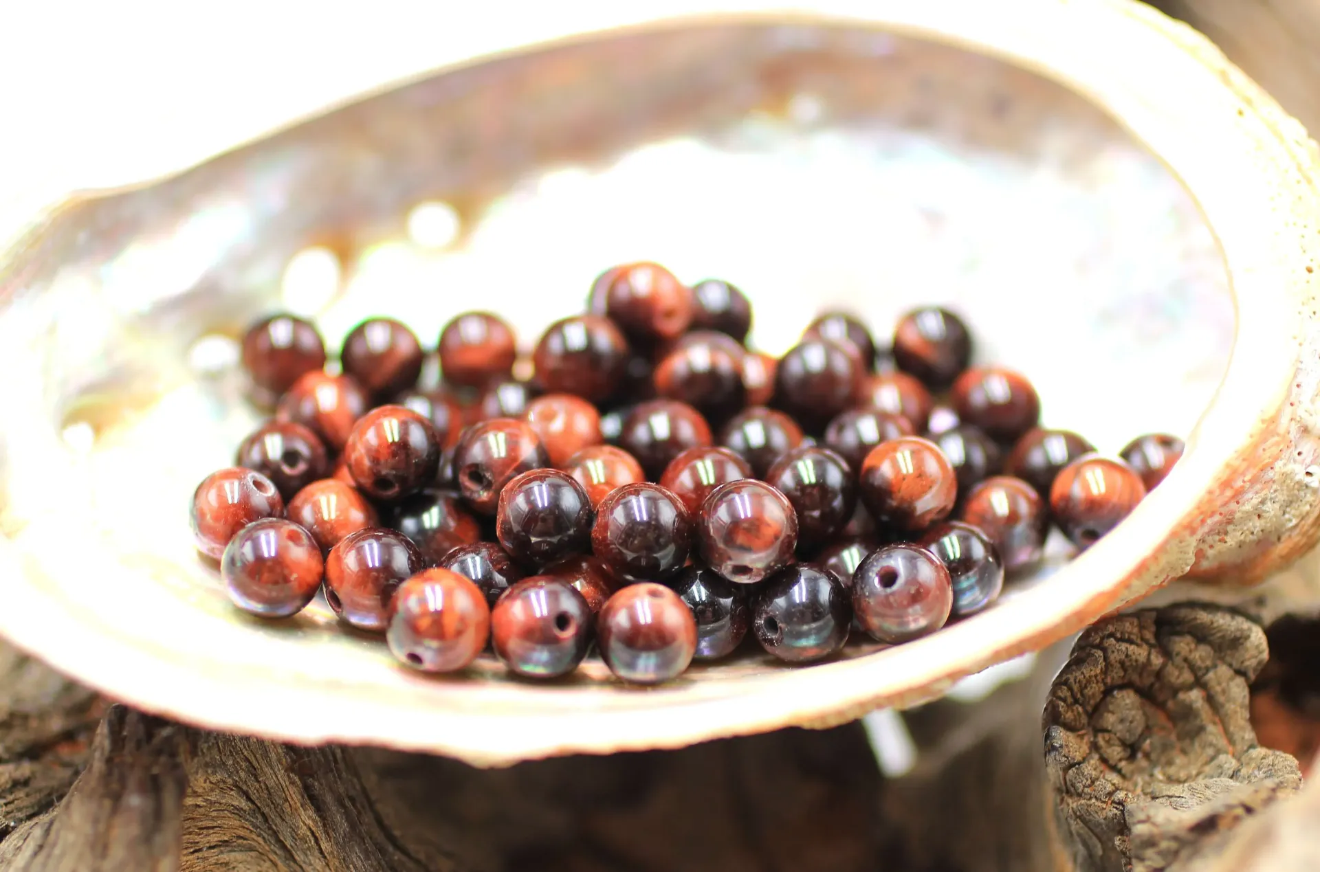 Perle 6mm en Œil de taureau