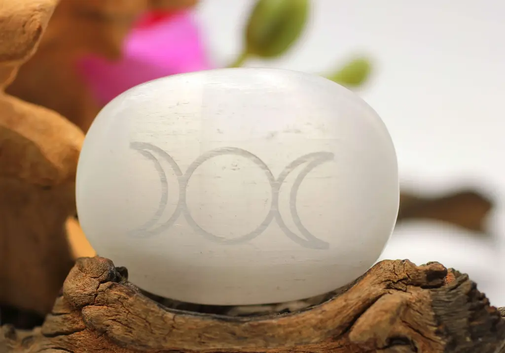 Galet Féminin sacré en Sélénite