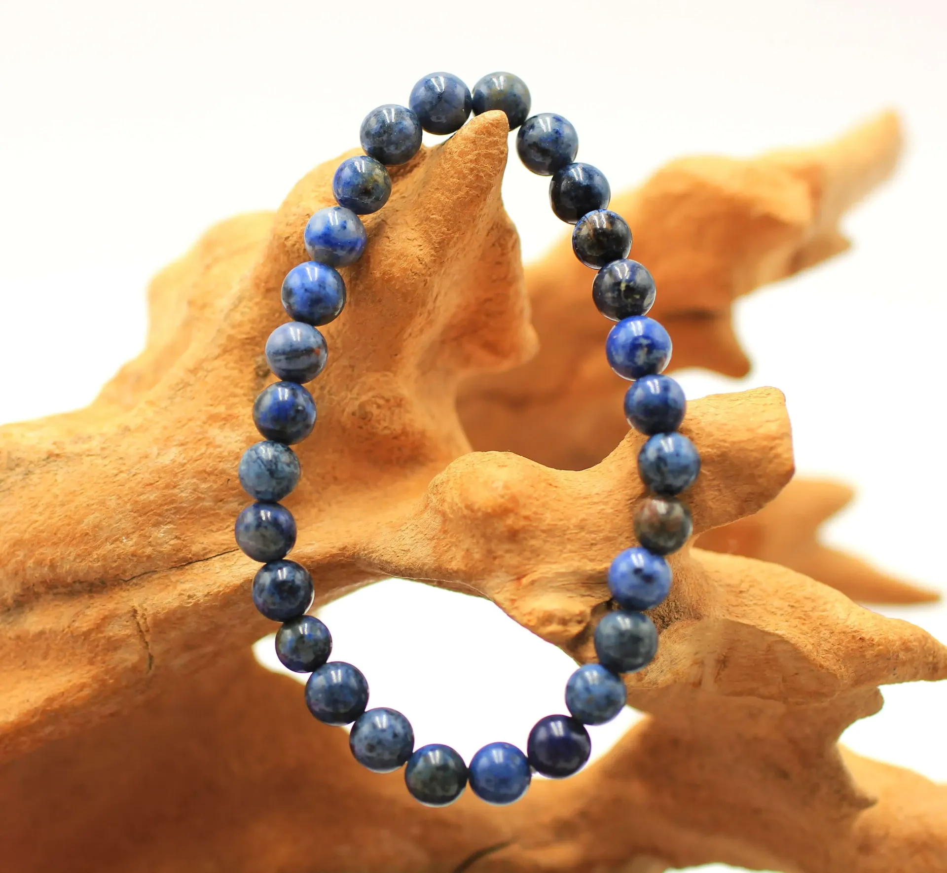 Bracelet en perles 6mm en Dumortiérite
