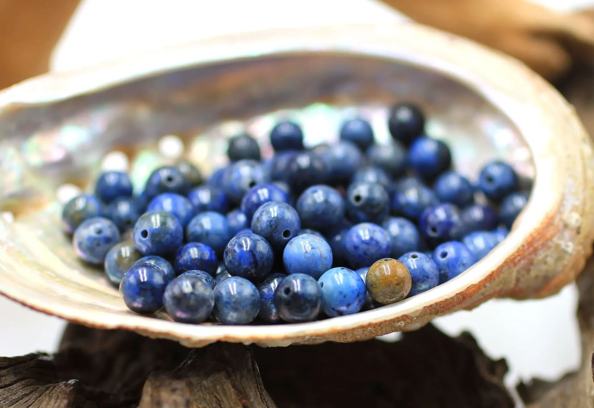 Perle 6mm en Dumortiérite