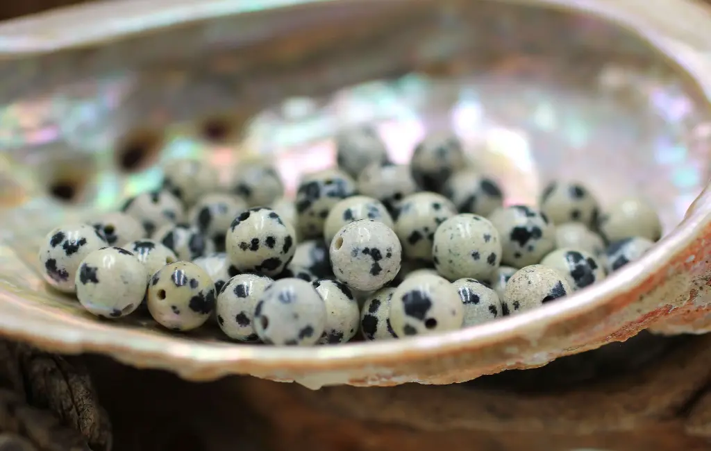 Perle 6mm en Jaspe dalmatien