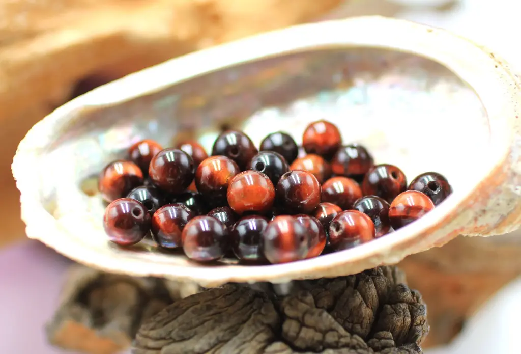 Perle 8mm en Œil de taureau