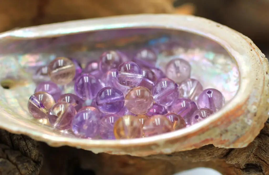 Perle 8mm en Amétrine