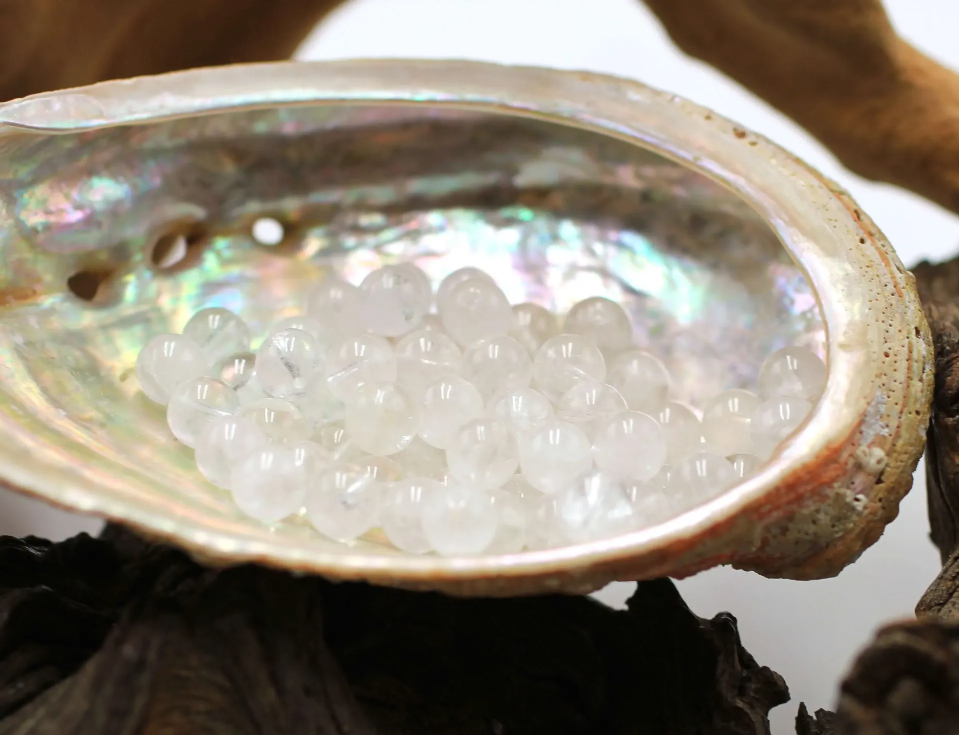 Perle 6mm en Cristal de roche