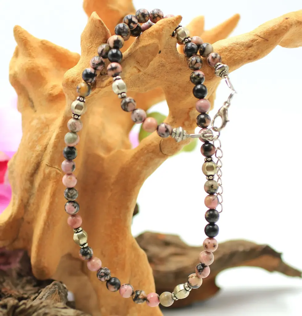 Bracelet en perles 8mm en Rhodonite